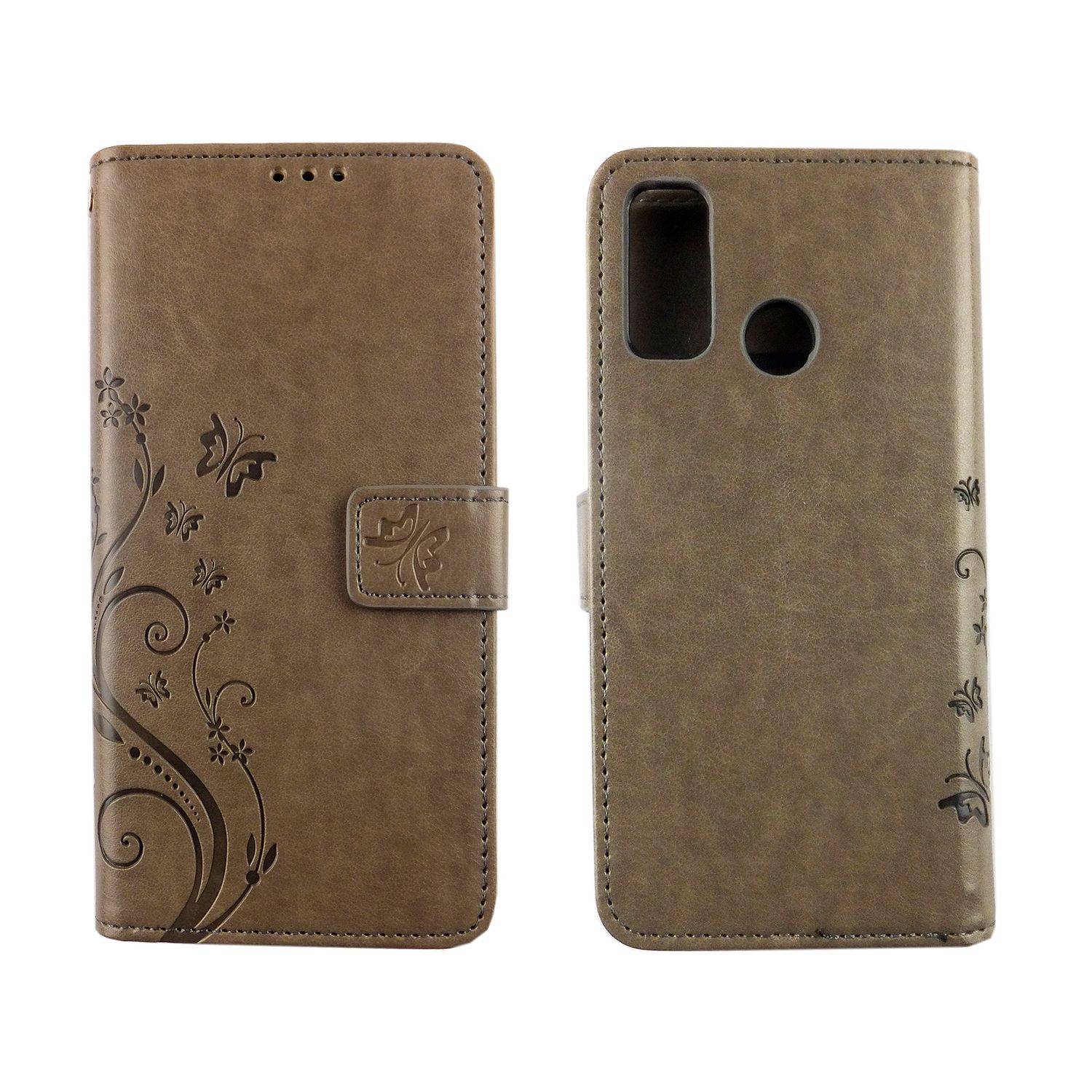 Huawei P smart 2020 Handyhülle Bookcover Grau