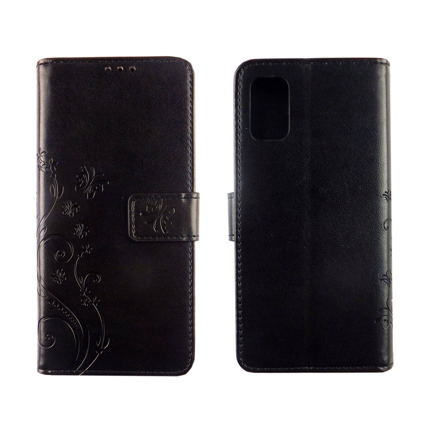 Samsung Galaxy A41 Handyhülle Bookcover Schwarz