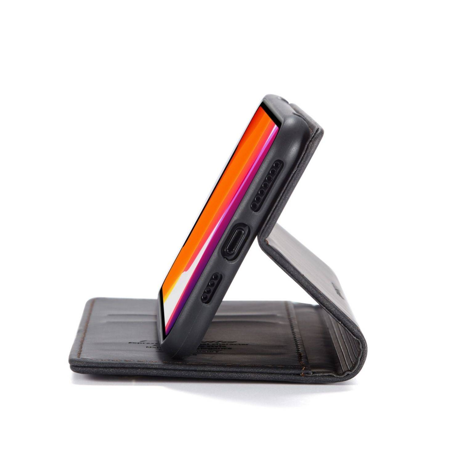 Apple iPhone 11 Pro Max Handyhülle Schutztasche Bookcover Schwarz