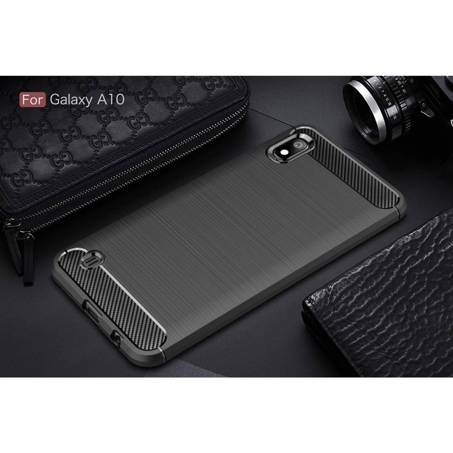 Hülle kompatibel mit Samsung Galaxy A10 Kunststoff Soft Handyhülle - Handy Case Schwarz