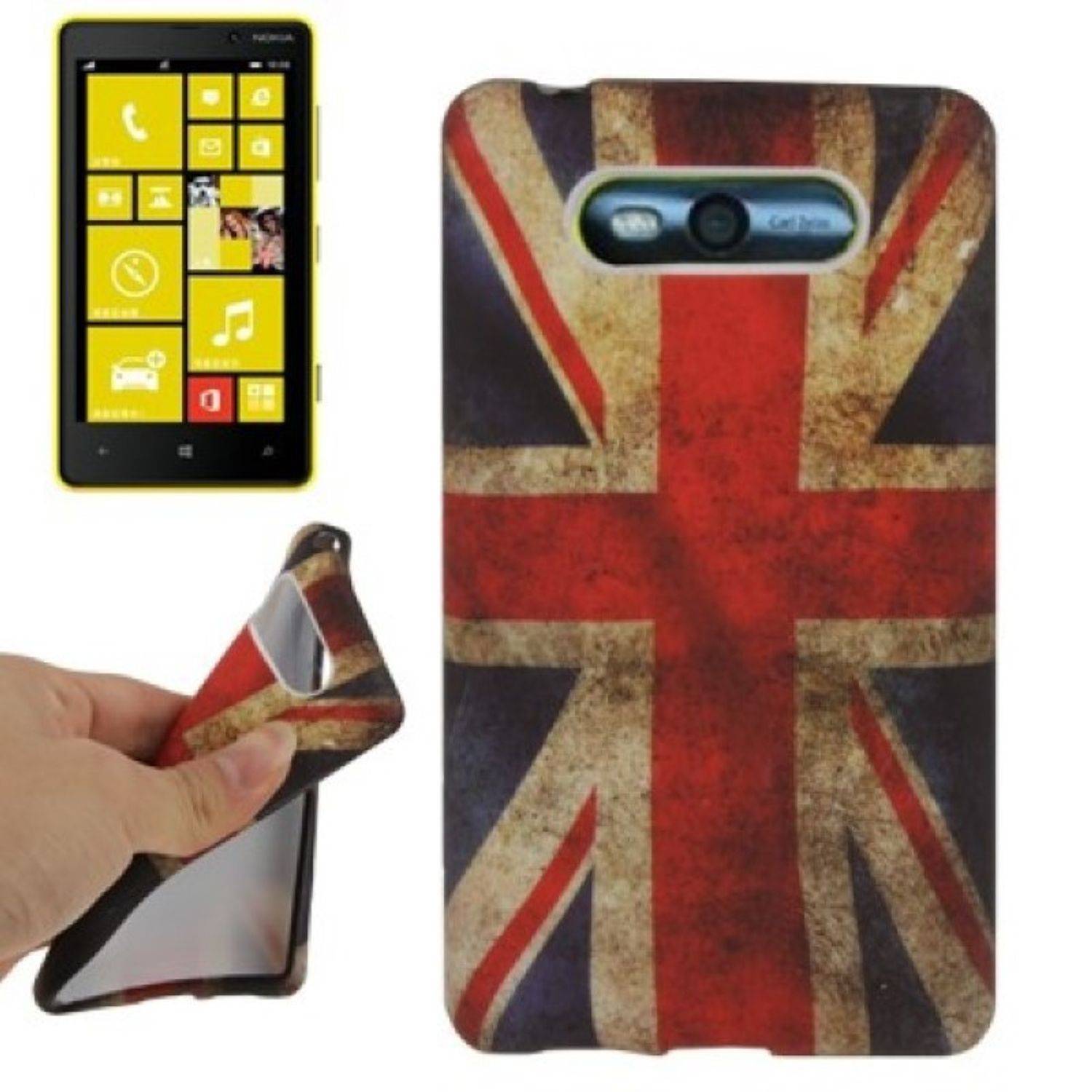 Nokia Lumia 820 Handyhülle Backcover Mehrfarbig