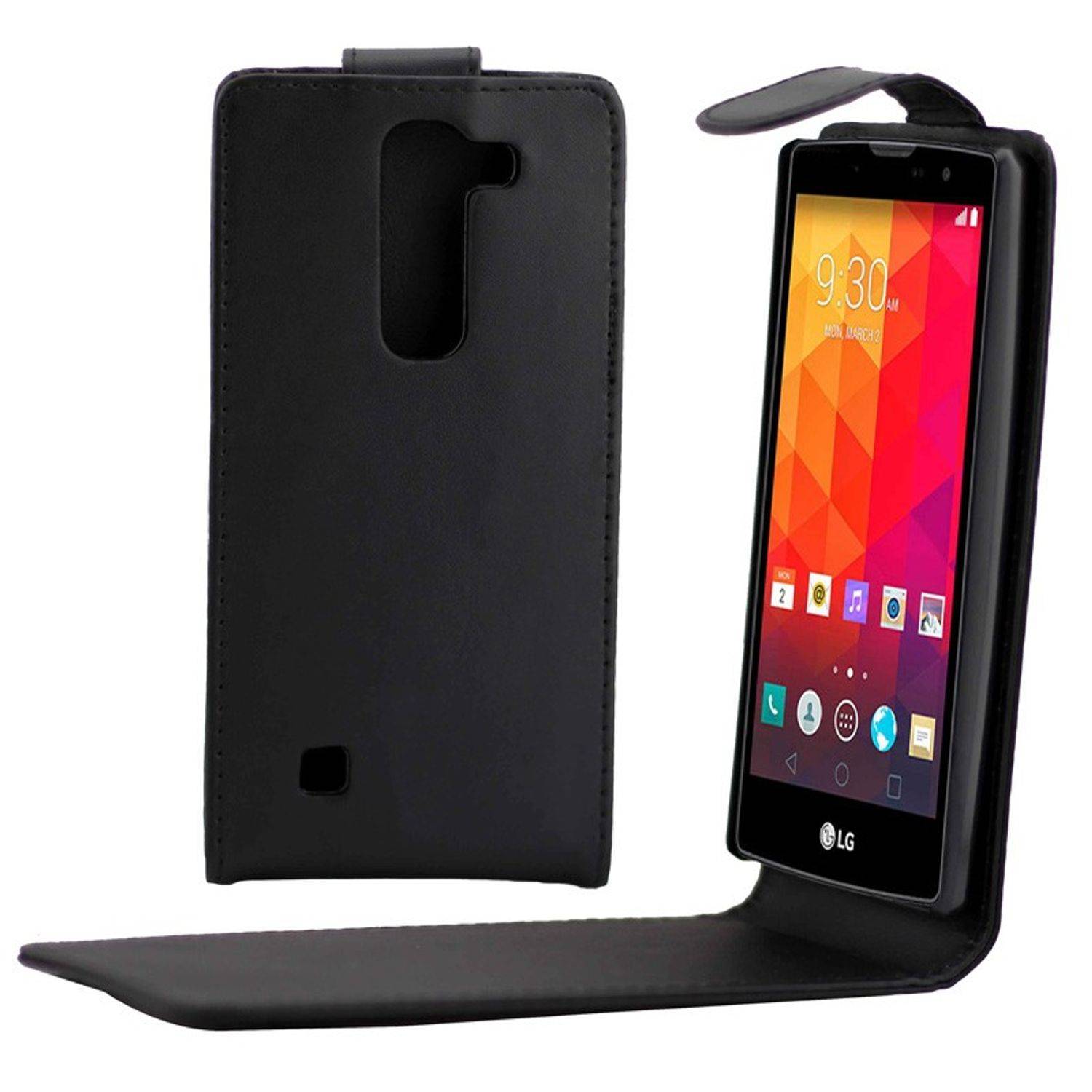 LG Magna Handyhülle Backcover Schwarz