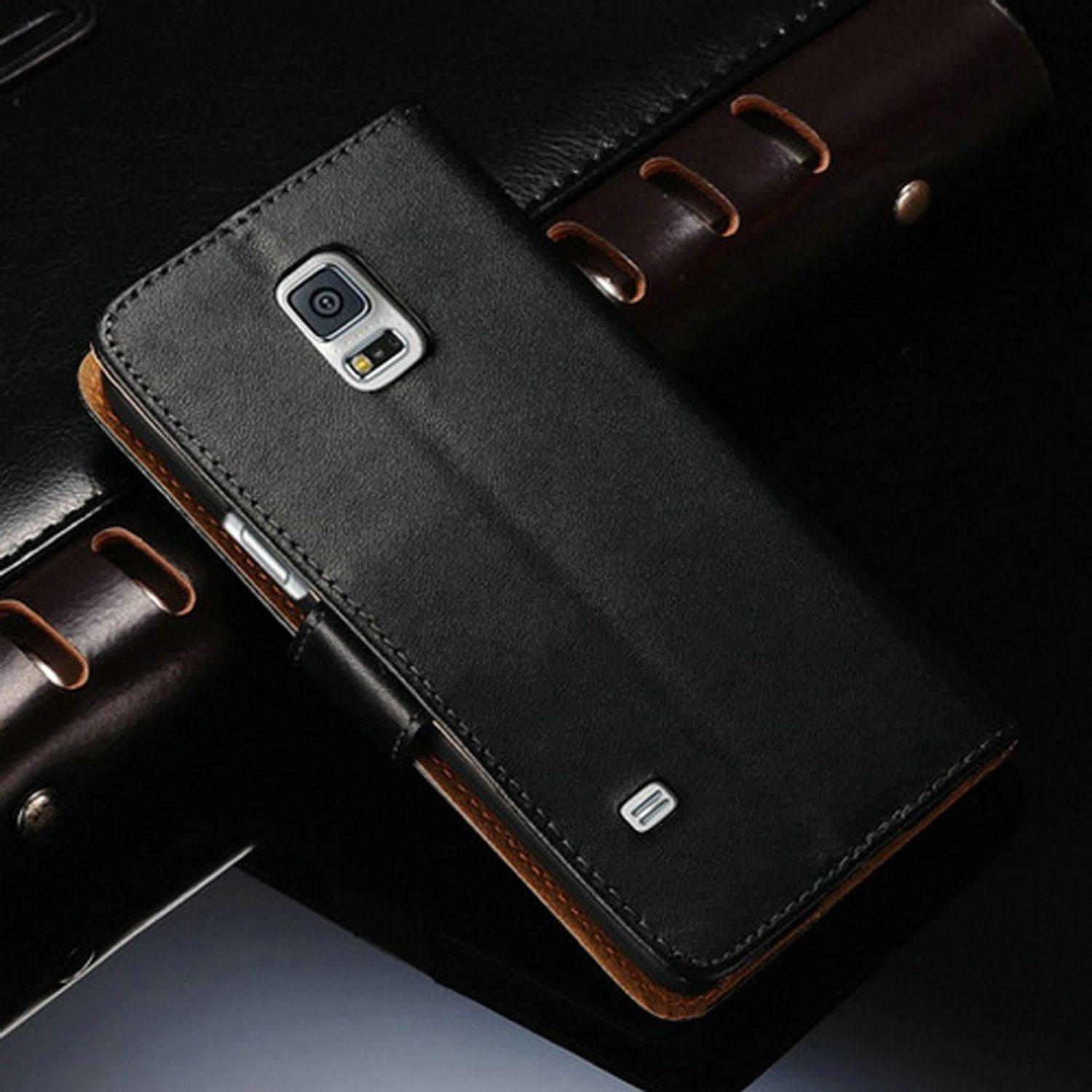 Huawei P8 Handyhülle Backcover Schwarz