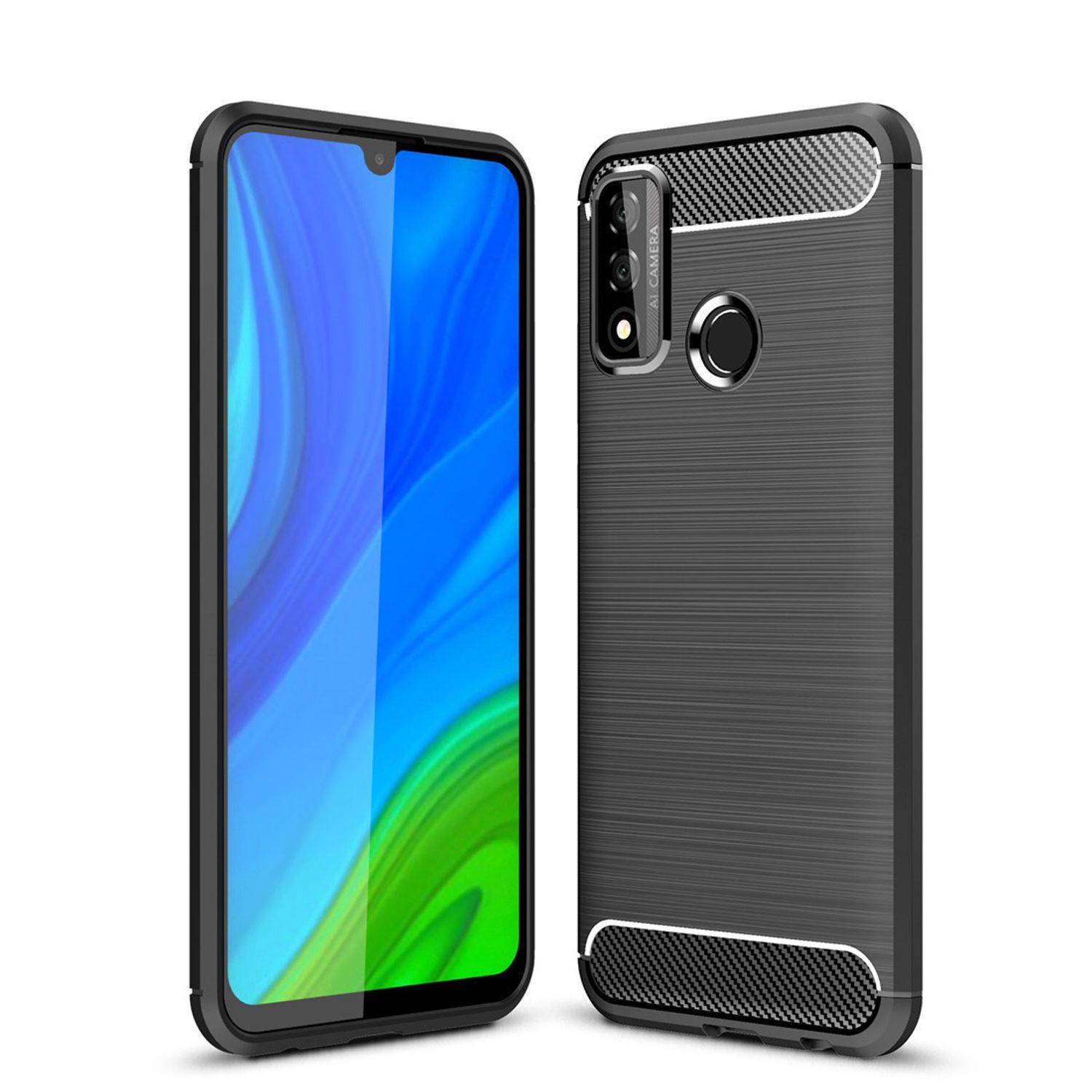 Huawei P smart 2020 Handyhülle Backcover Schwarz