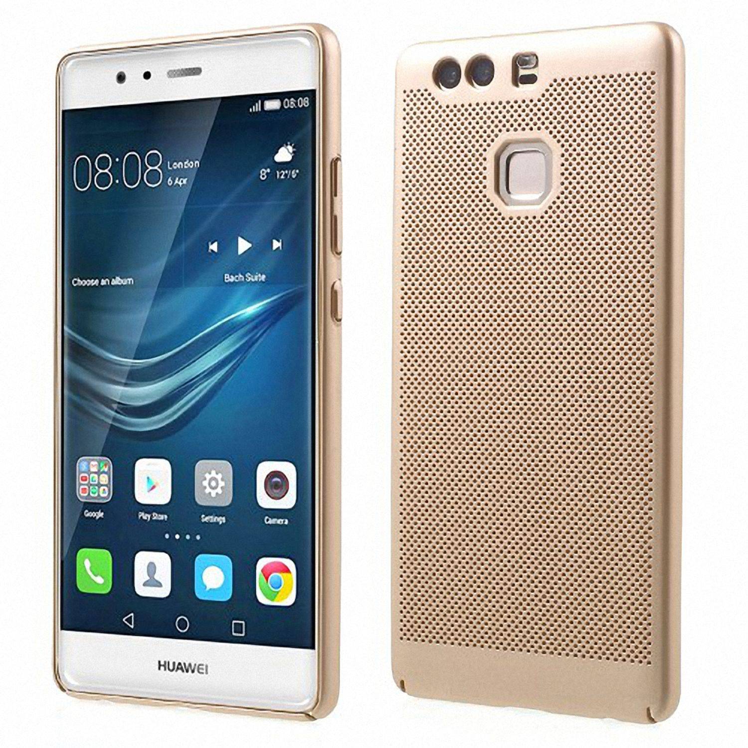 Huawei P9 Handyhülle Backcover Gold