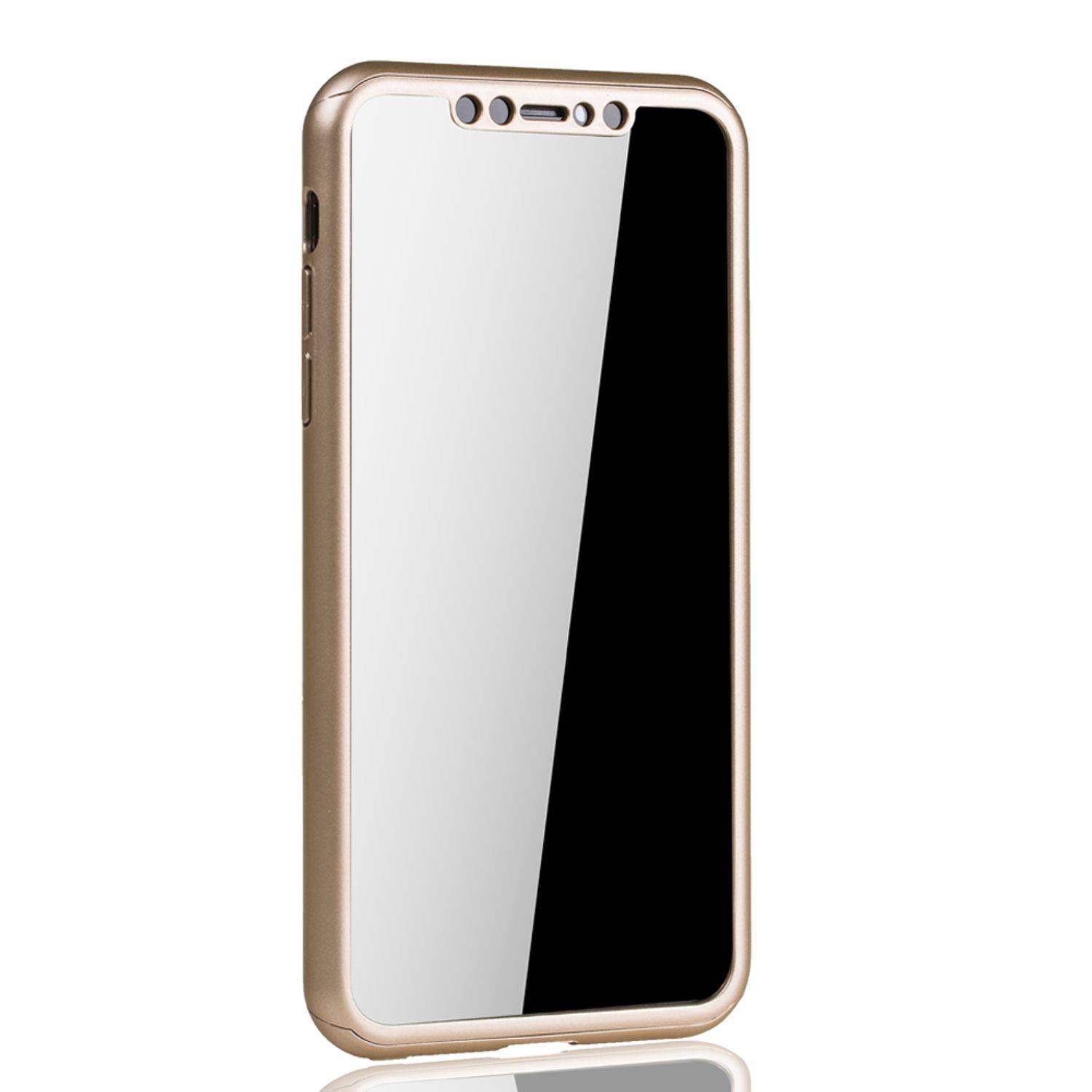 Apple iPhone 11 Pro Max Handyhülle 360 Grad Schutz Full Cover Gold
