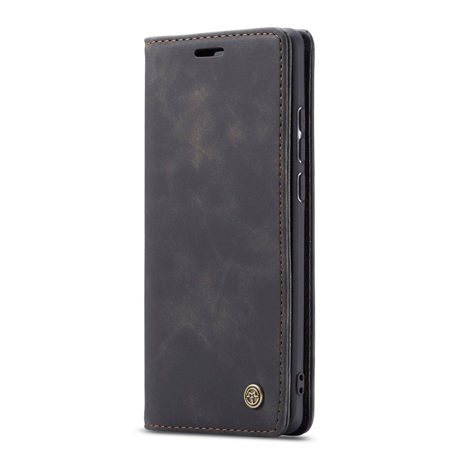 Hülle kompatibel mit Huawei P30 Kunstleder Handyhülle - Handy Case Schwarz