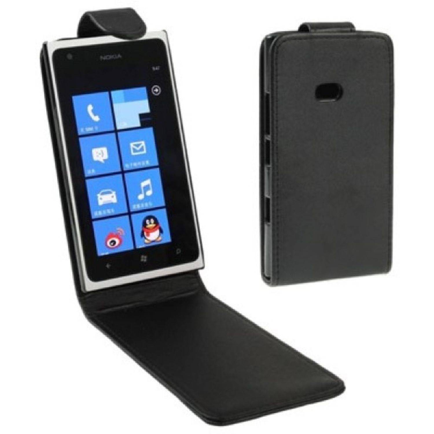 Nokia 900 Handyhülle Backcover Schwarz