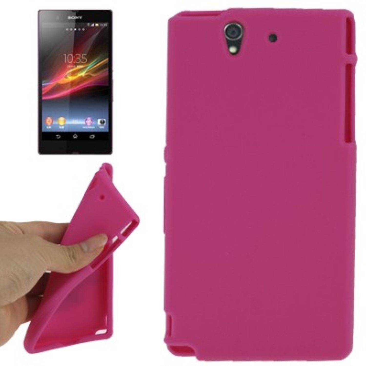 Sony Xperia Z Handyhülle Backcover Rosa