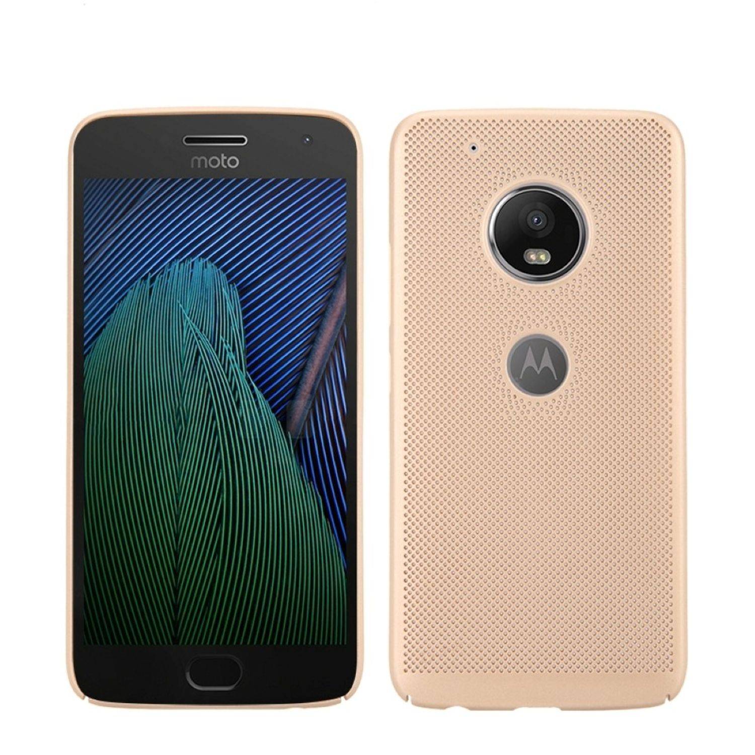Motorola Moto G5 Plus Handyhülle Backcover Gold