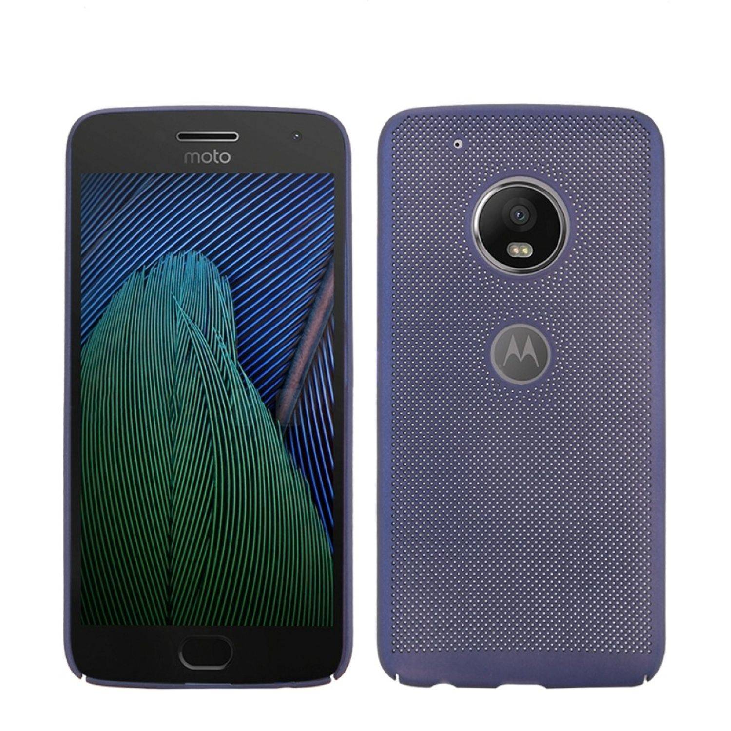 Motorola Moto G5 Plus Handyhülle Backcover Blau