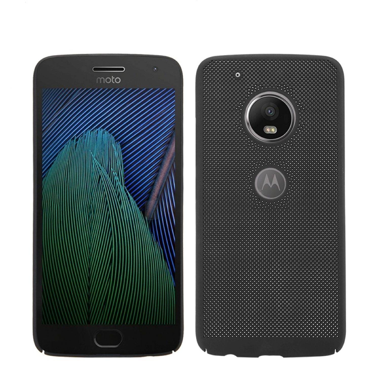 Motorola Moto G4 Handyhülle Backcover Schwarz