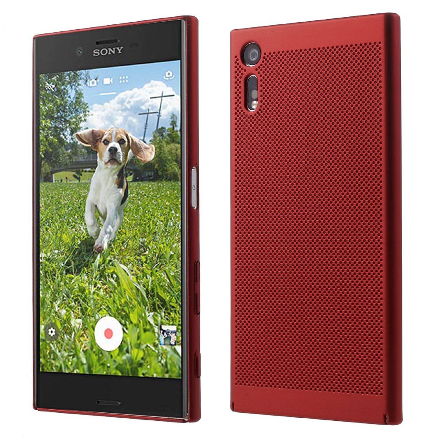 Sony Xperia L1 Handyhülle Backcover Rot