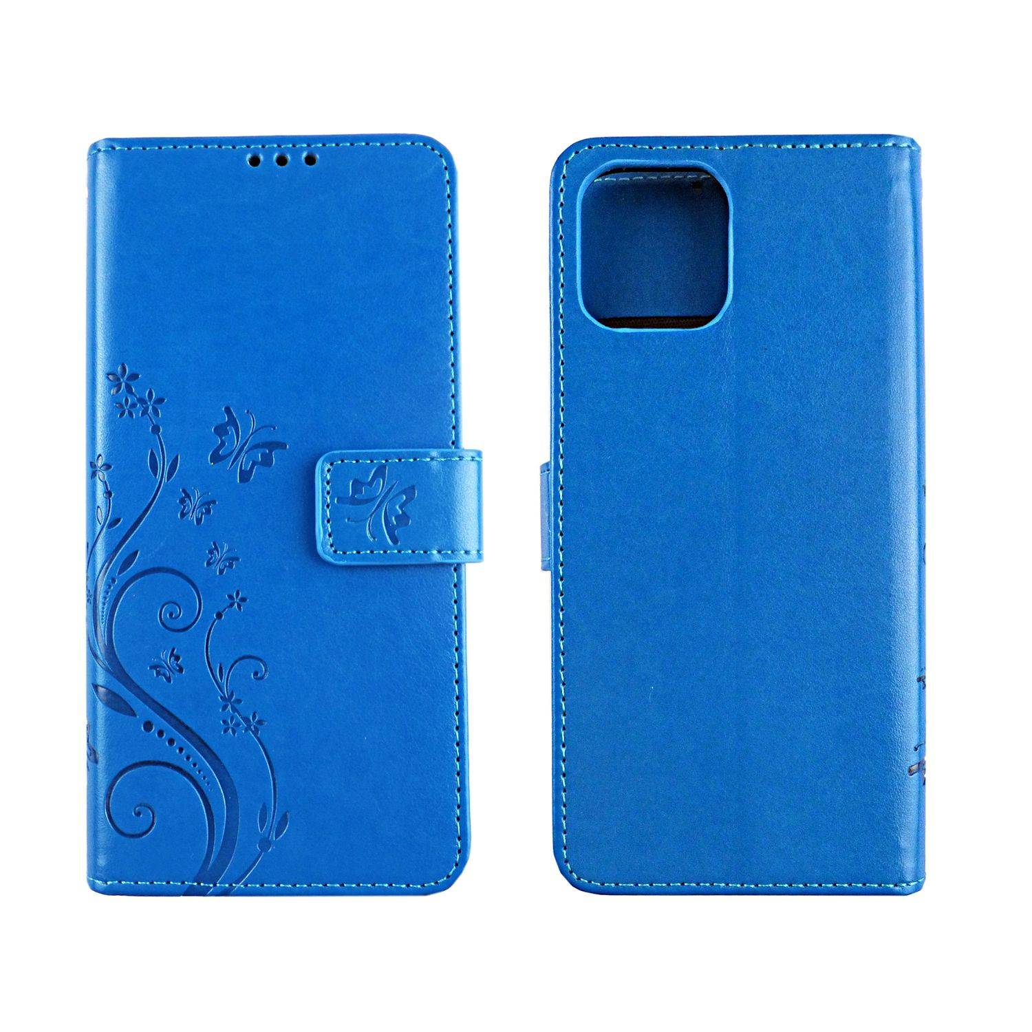 Apple iPhone 12 Pro Max Handyhülle Bookcover Blau