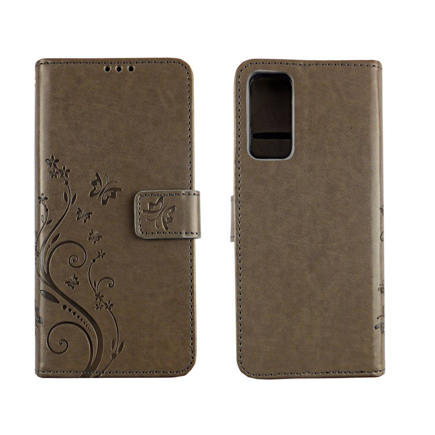 Samsung Galaxy S20 FE Handyhülle Bookcover Grau