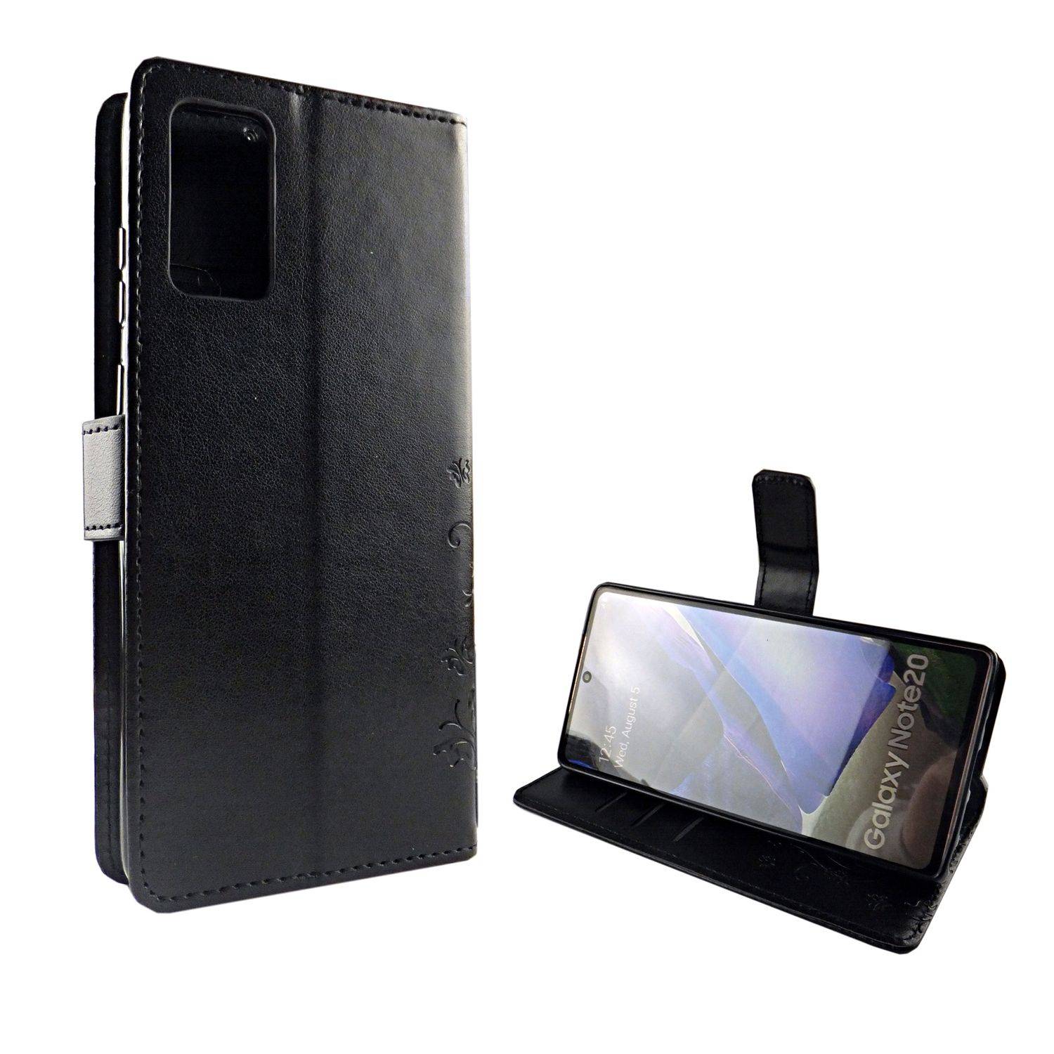 Samsung Galaxy Note 20 Handyhülle Bookcover Schwarz