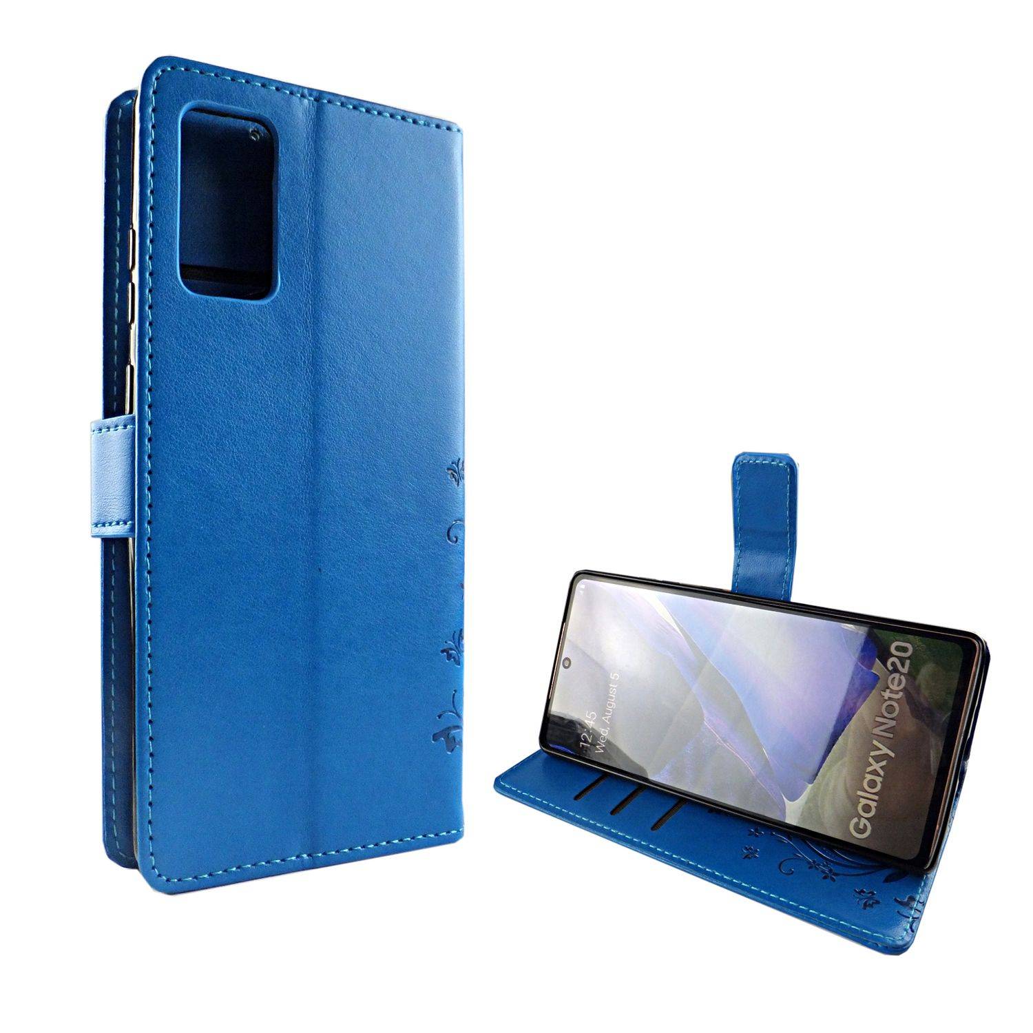 Samsung Galaxy Note 20 Handyhülle Bookcover Blau