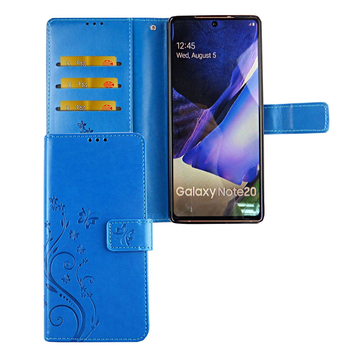 Samsung Galaxy Note 20 Handyhülle Bookcover Blau