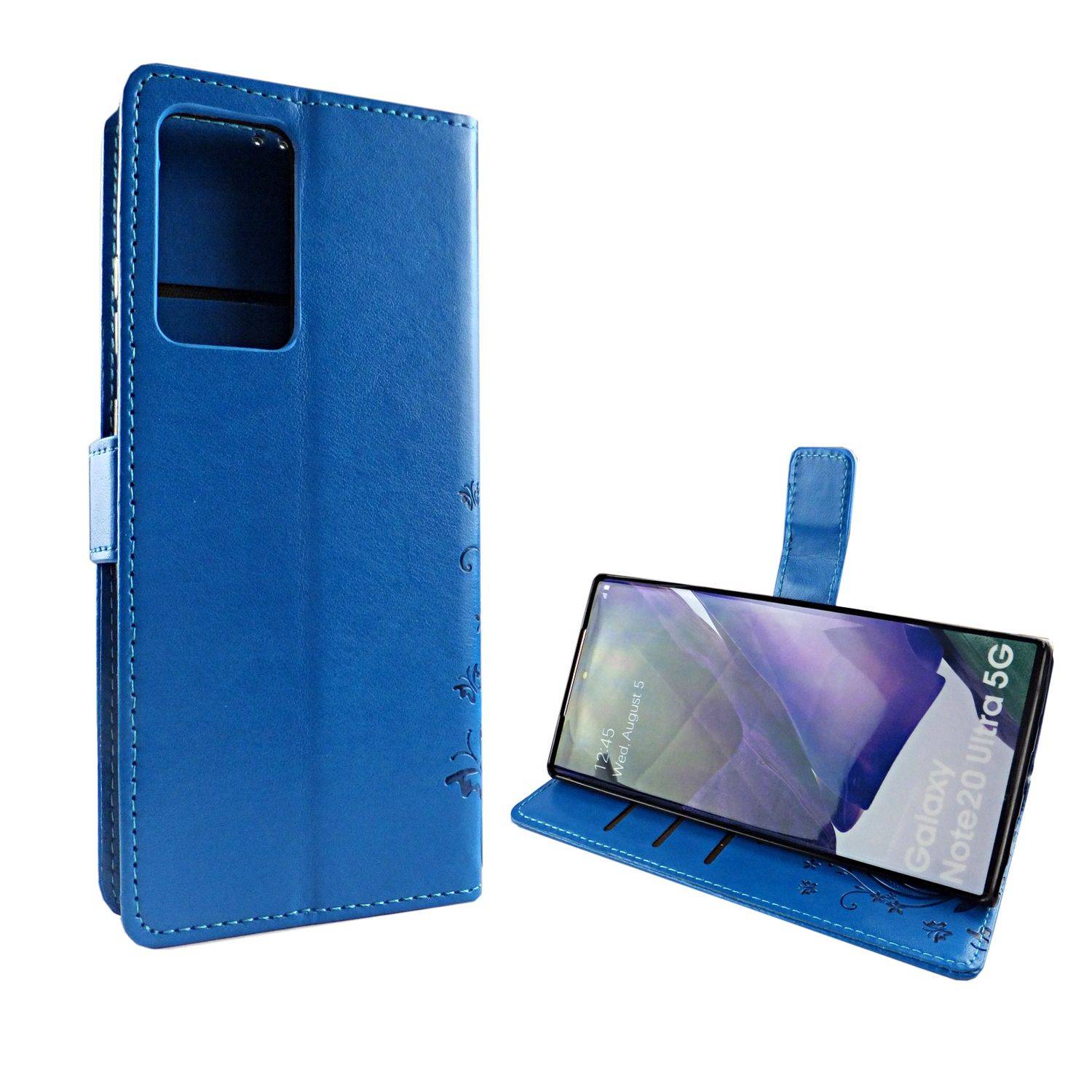 Samsung Galaxy Note 20 Ultra Handyhülle Bookcover Blau