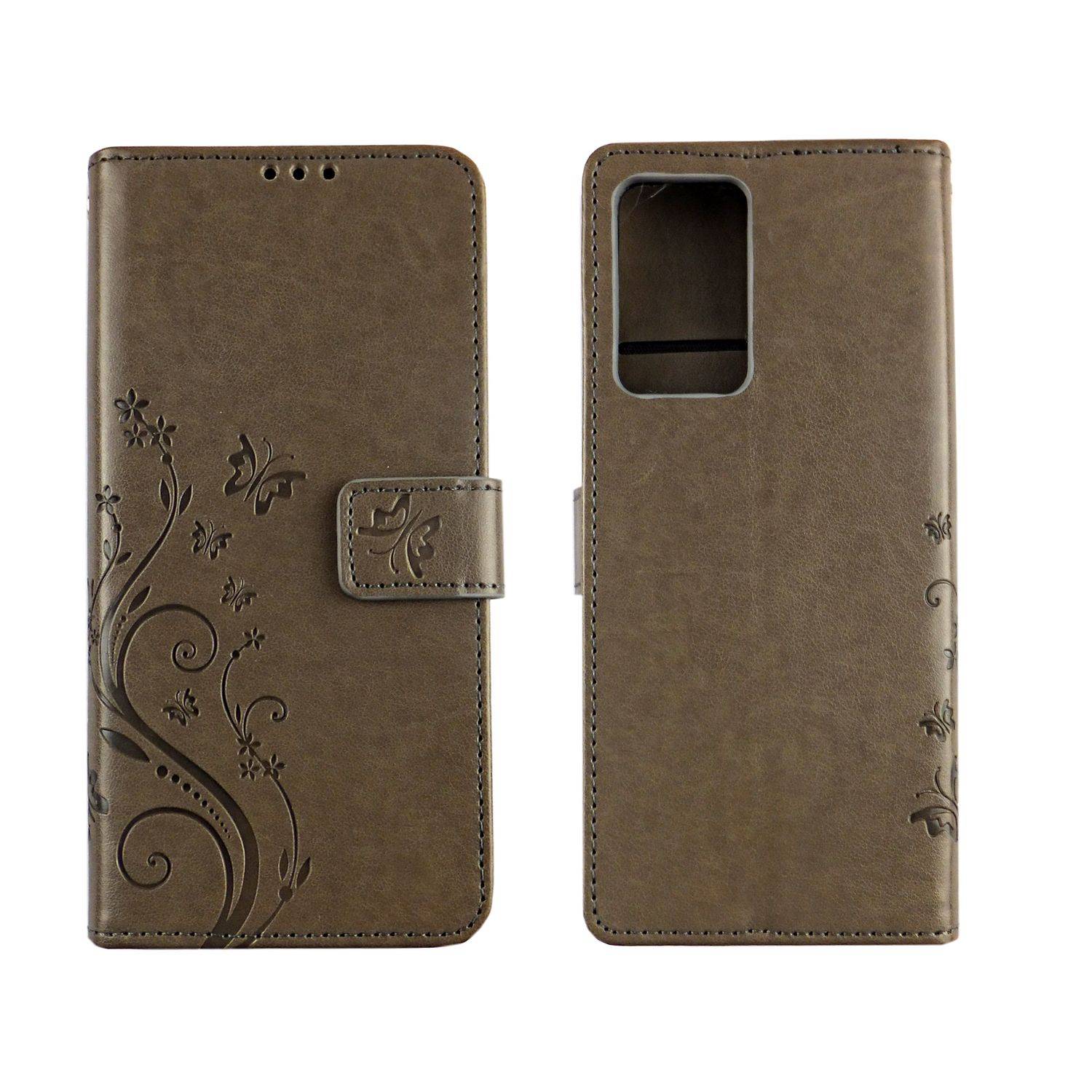 Samsung Galaxy Note 20 Ultra Handyhülle Bookcover Grau
