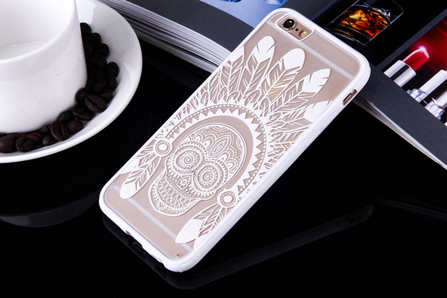 Apple iPhone 7 Plus / 8 Plus Handyhülle Backcover Weiß