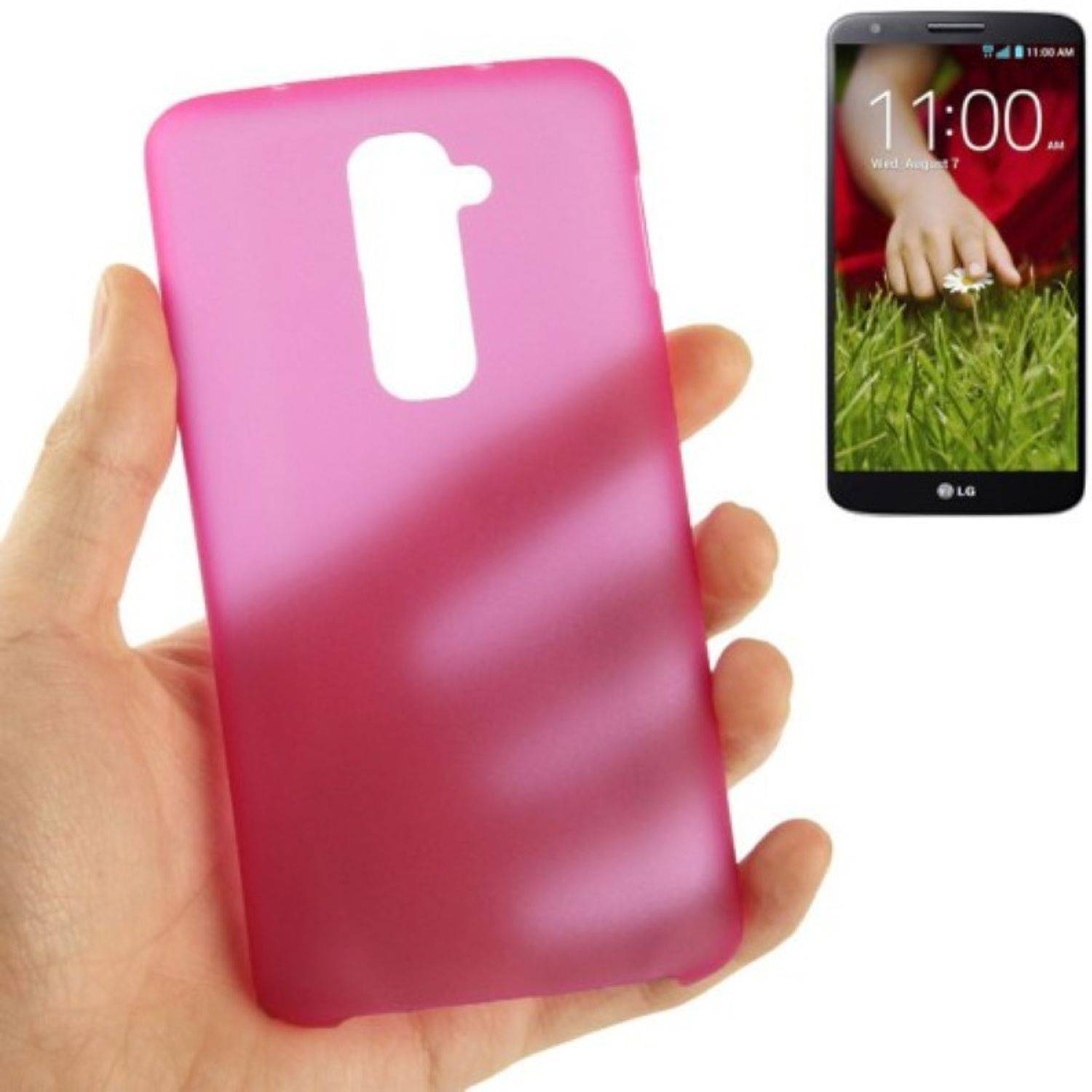 LG Optimus G2 Handyhülle Backcover Rosa