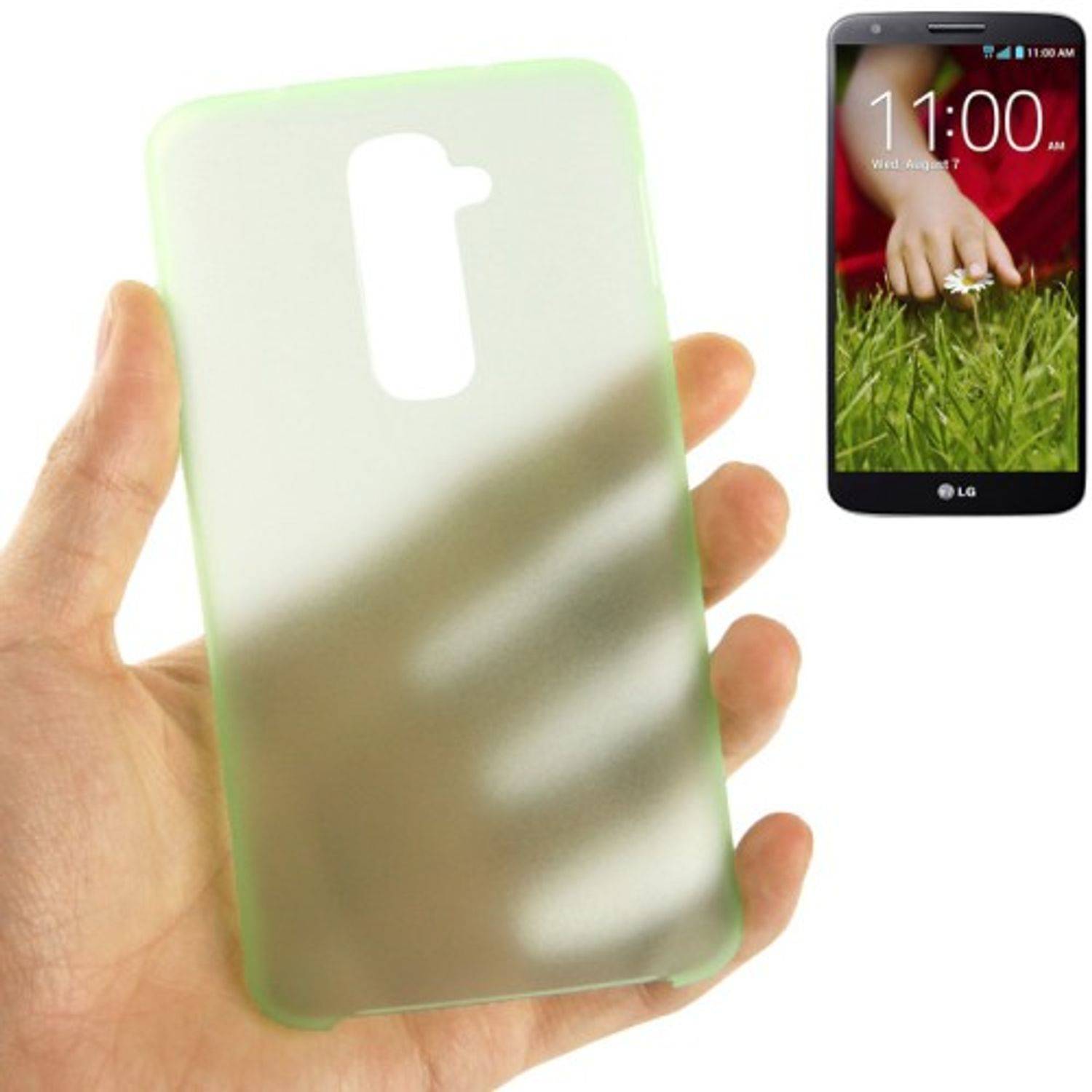 LG Optimus G2 Handyhülle Backcover Grün