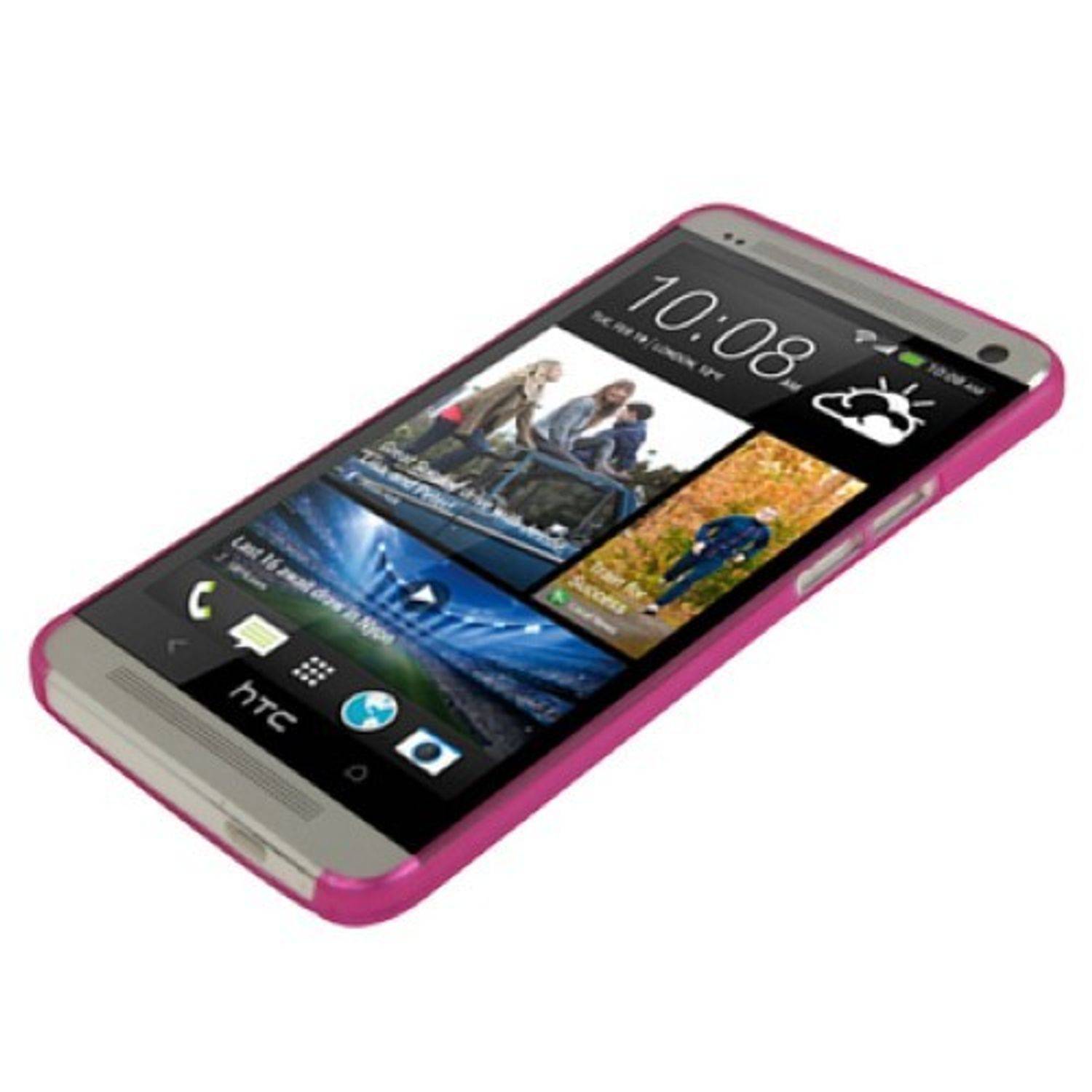 HTC One Handyhülle Backcover Rosa