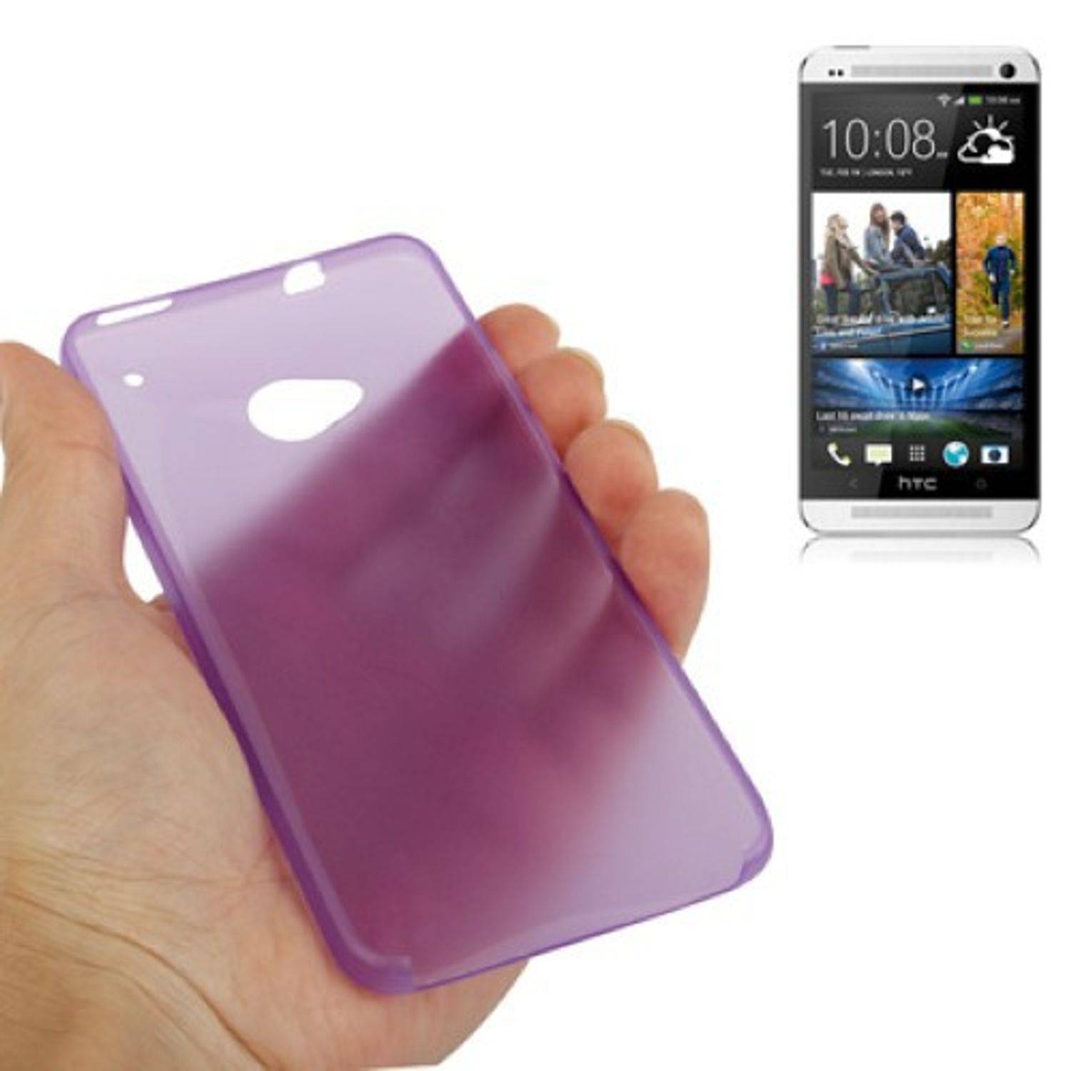 HTC One Handyhülle Backcover Violett
