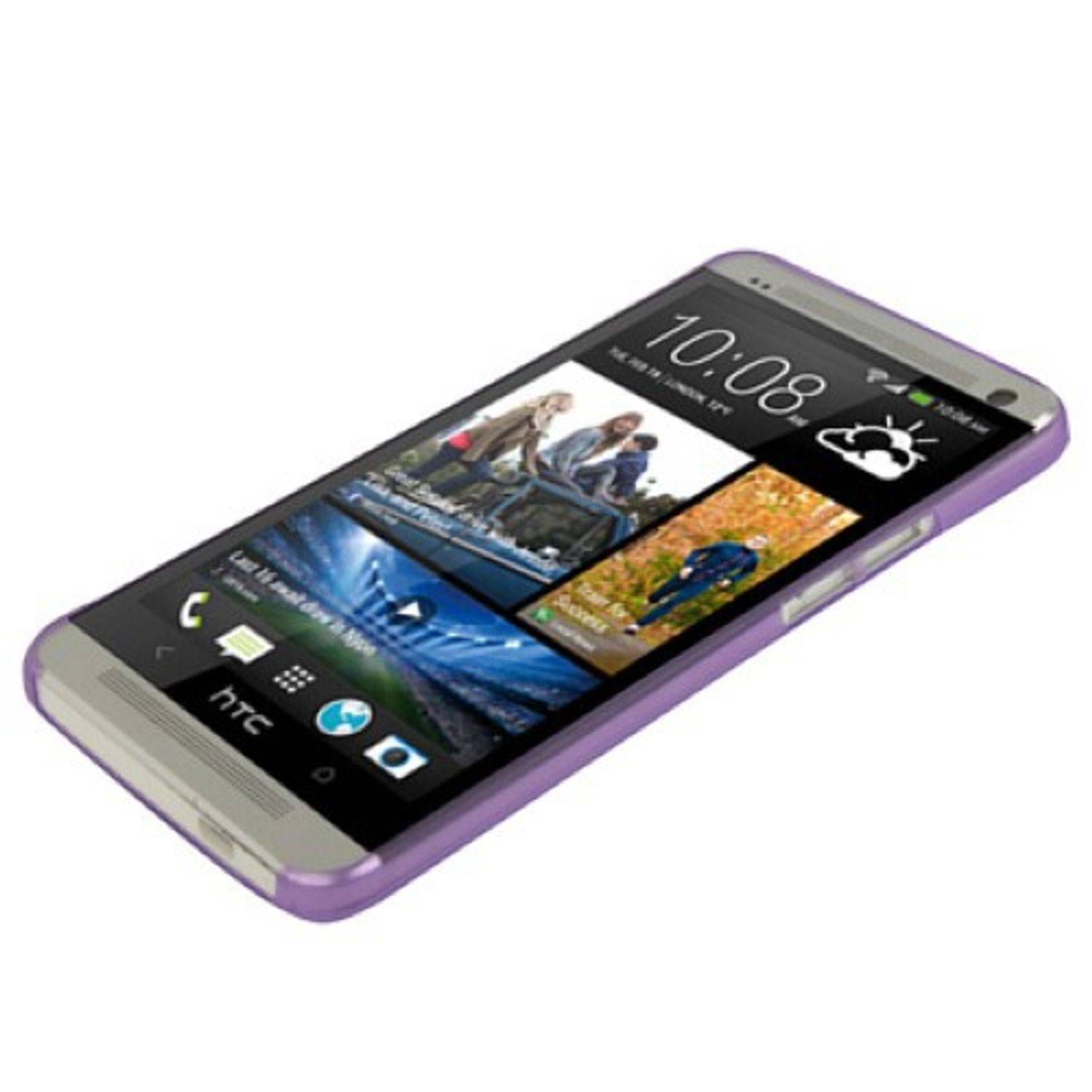HTC One Handyhülle Backcover Violett