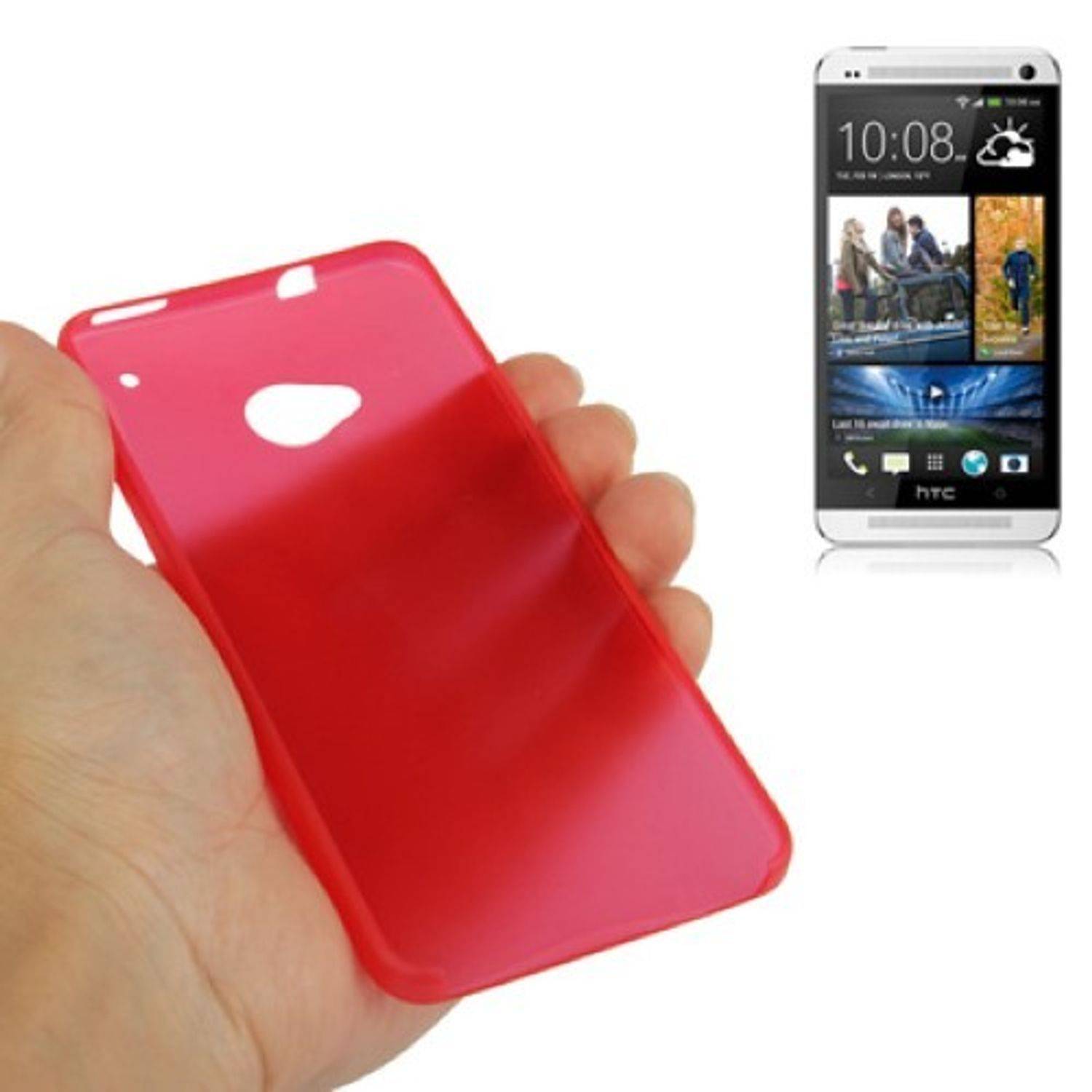 HTC One Handyhülle Backcover Rot