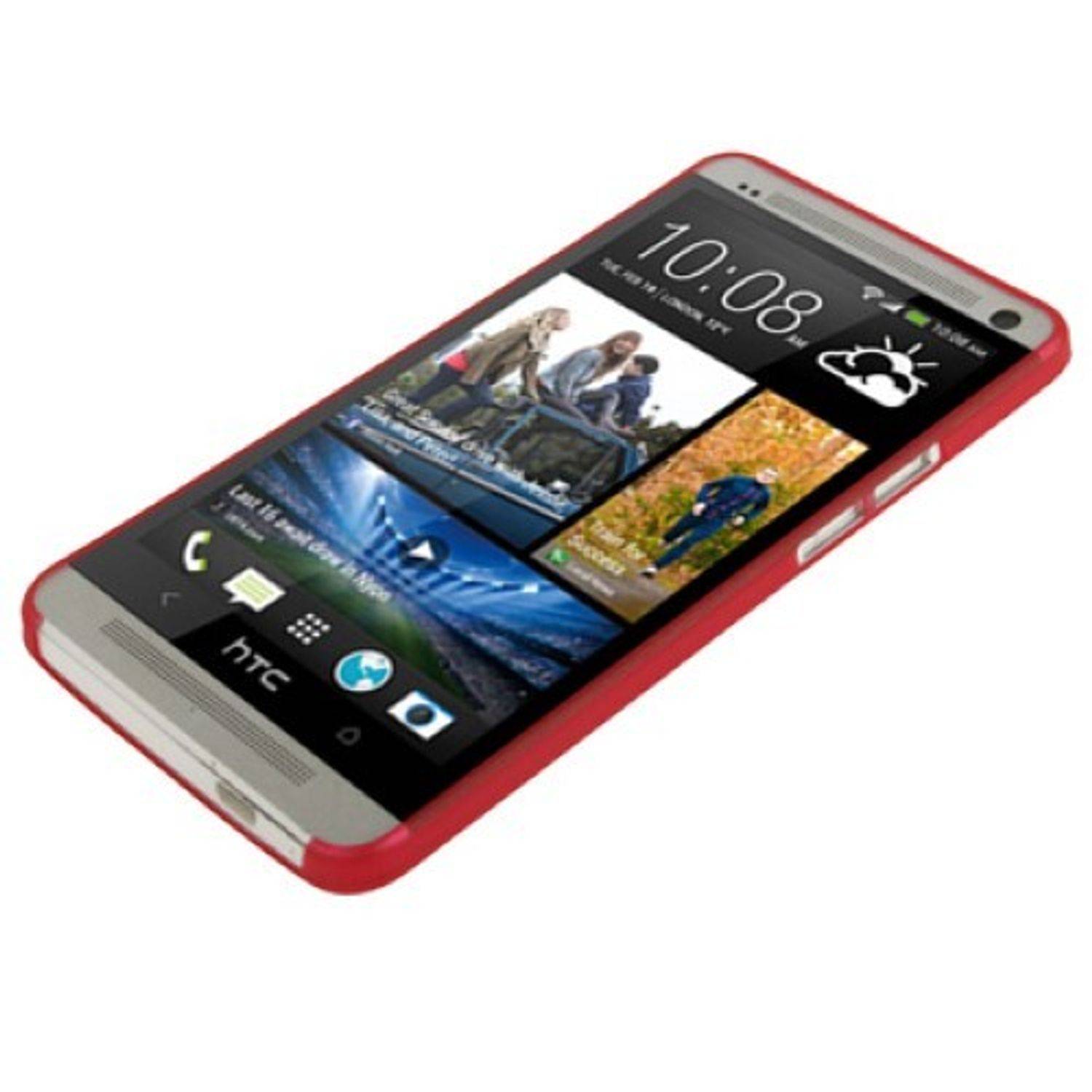 HTC One Handyhülle Backcover Rot