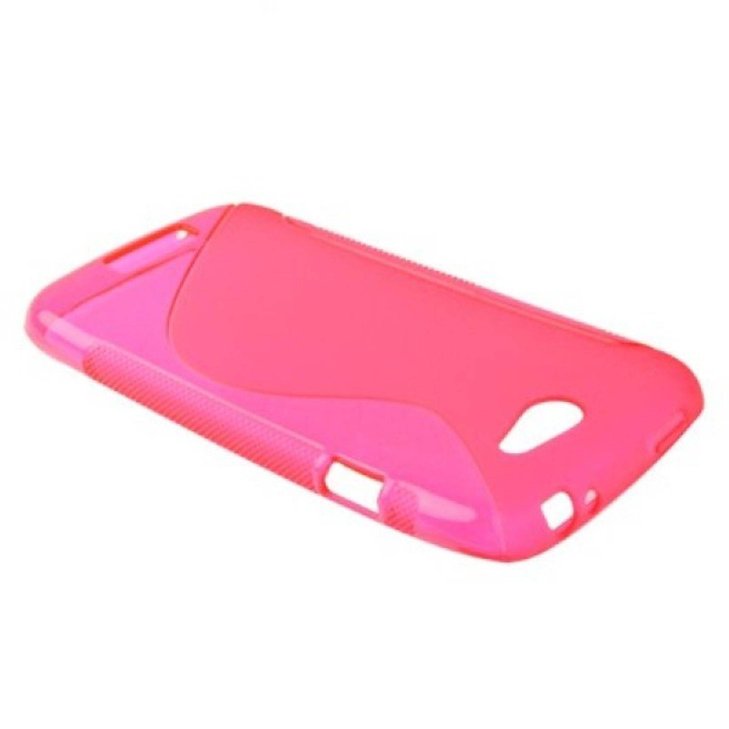 HTC One S Handyhülle Backcover Rosa