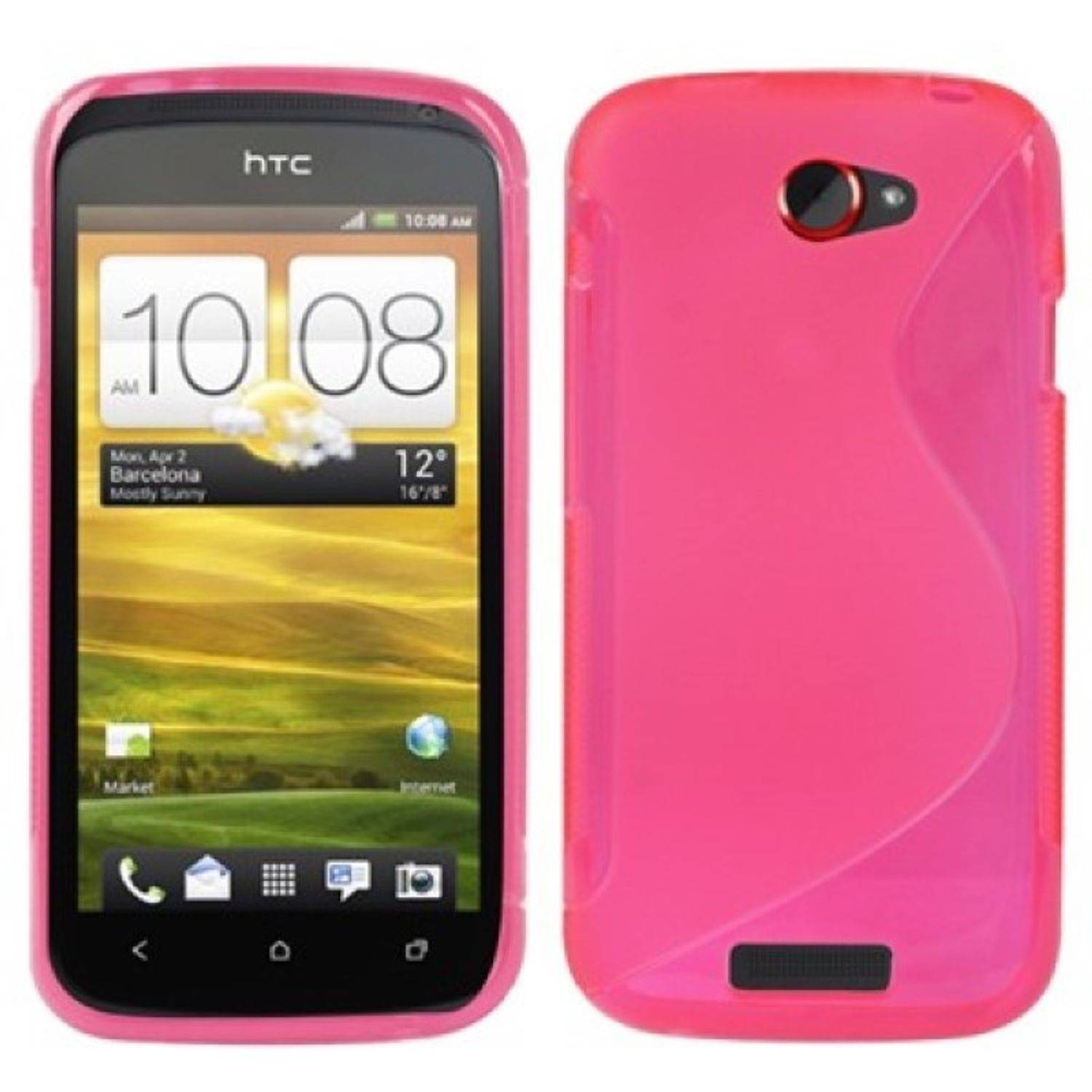 HTC One S Handyhülle Backcover Rosa