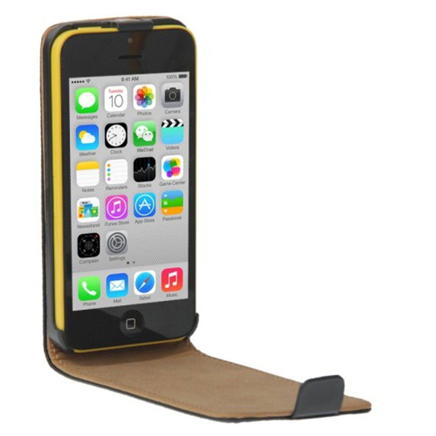 Apple iPhone 5c Handyhülle Backcover Schwarz