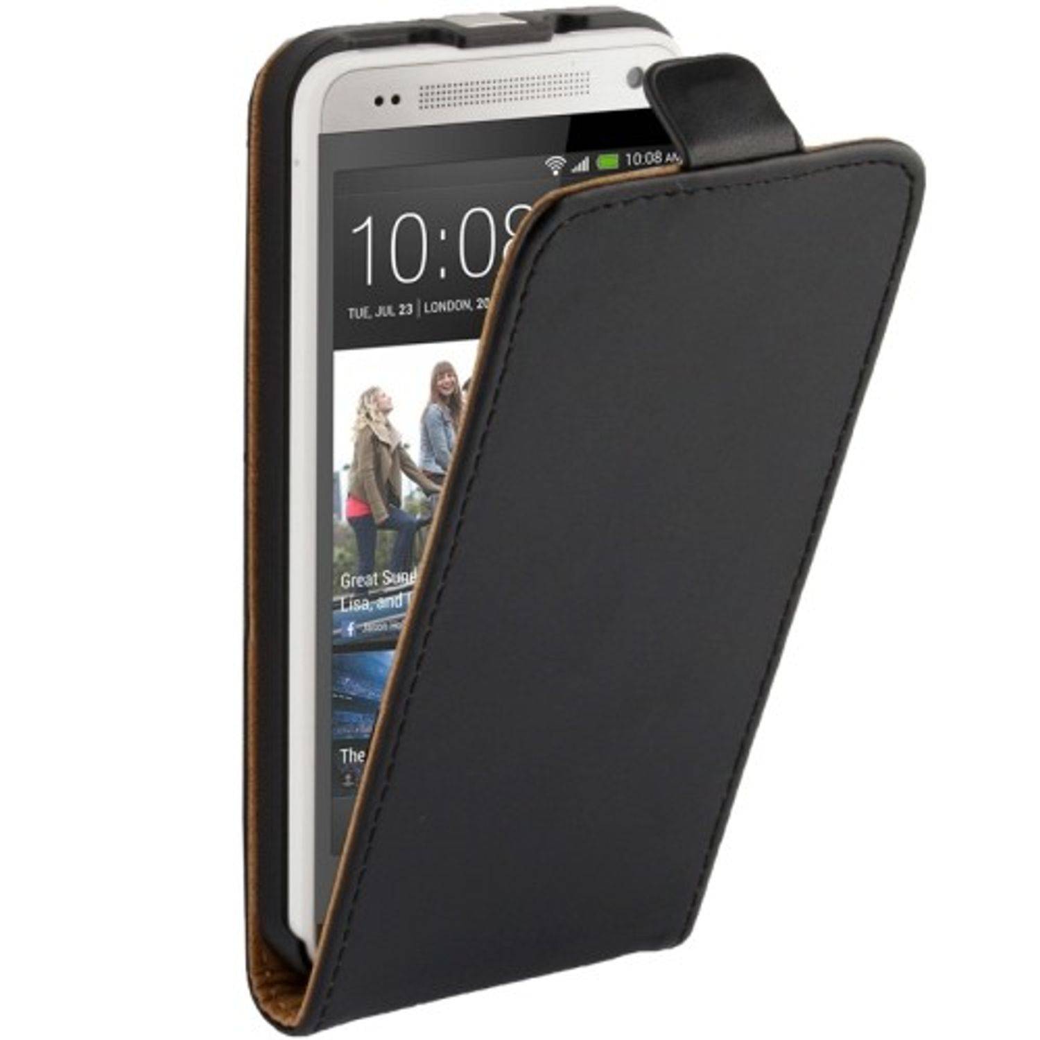 HTC One Mini Handyhülle Backcover Schwarz