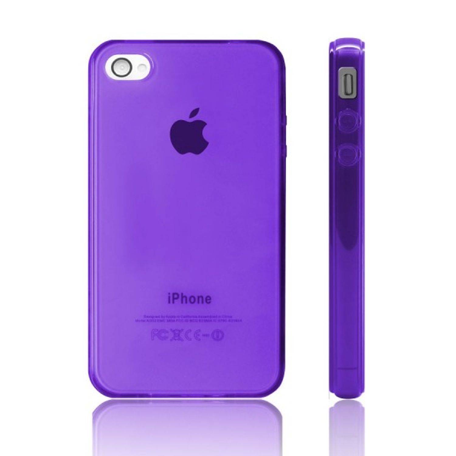 Apple iPhone 4 / 4s Handyhülle Backcover Violett