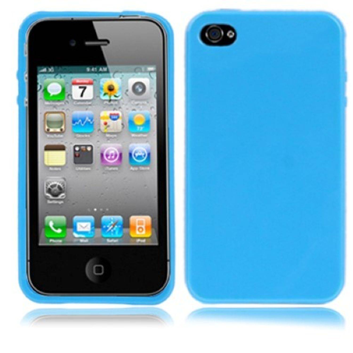 Apple iPhone 4 / 4s Handyhülle Backcover Blau