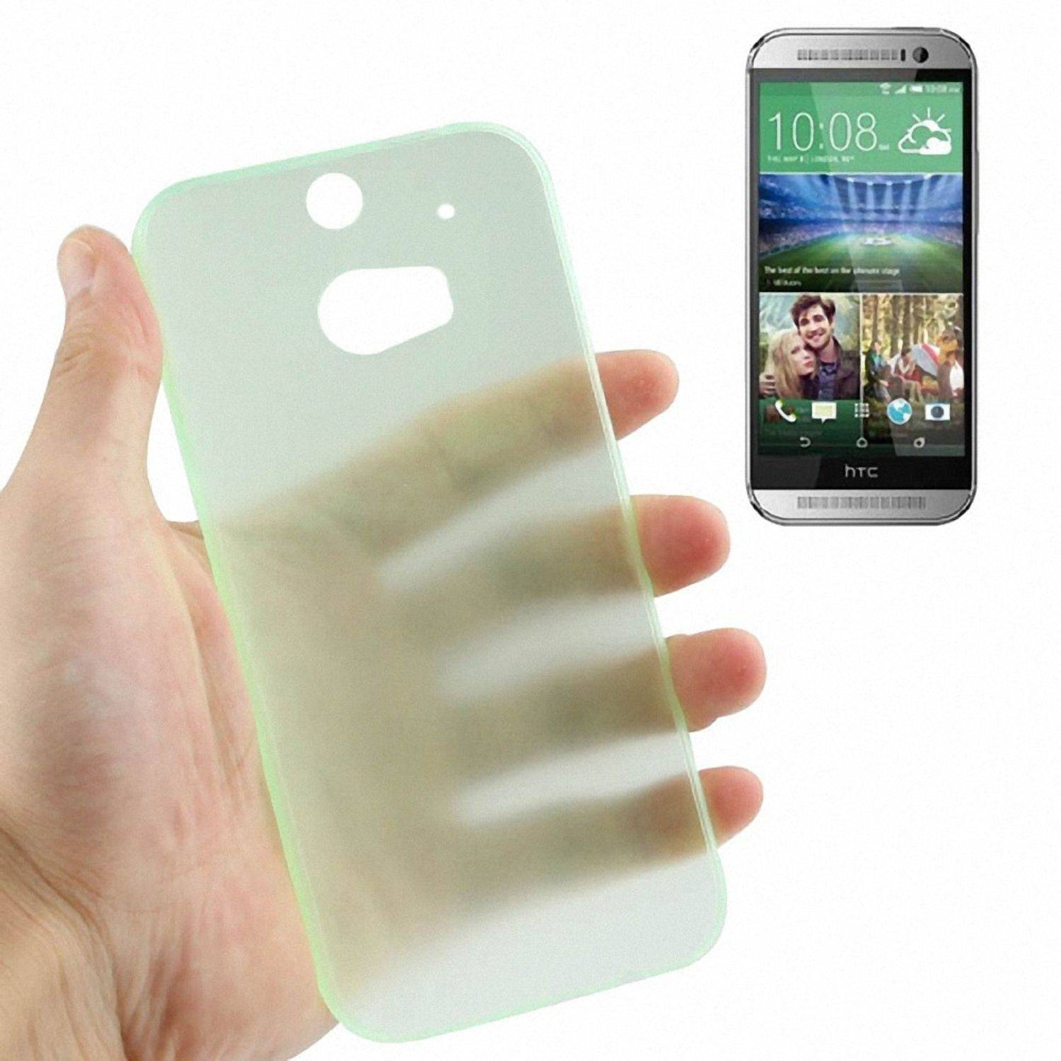 HTC One M8 Handyhülle Backcover Grün