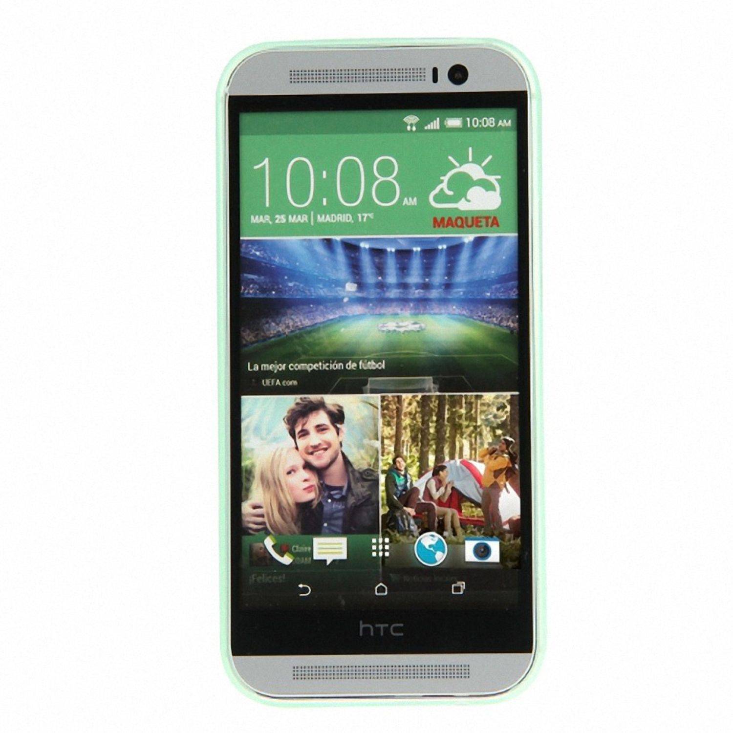 HTC One M8 Handyhülle Backcover Grün
