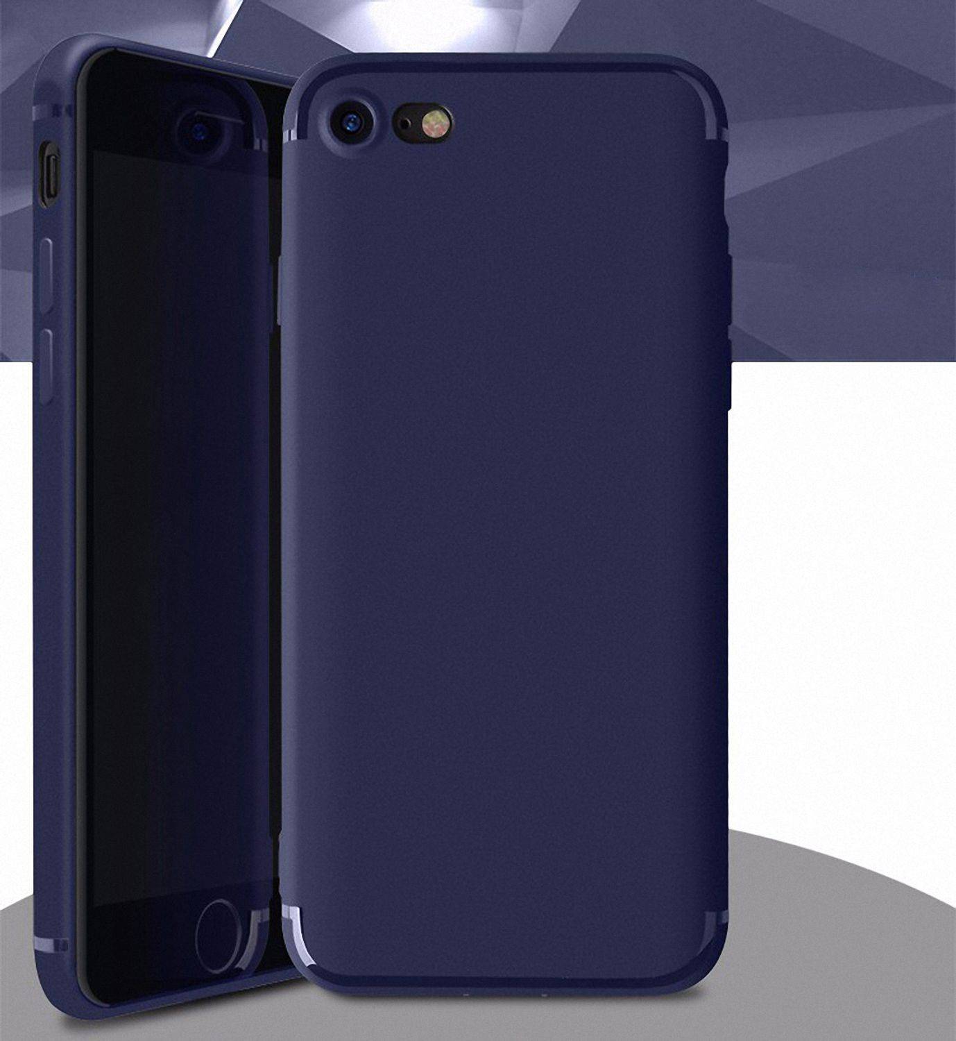 Apple iPhone 8 Plus Handyhülle Backcover Blau