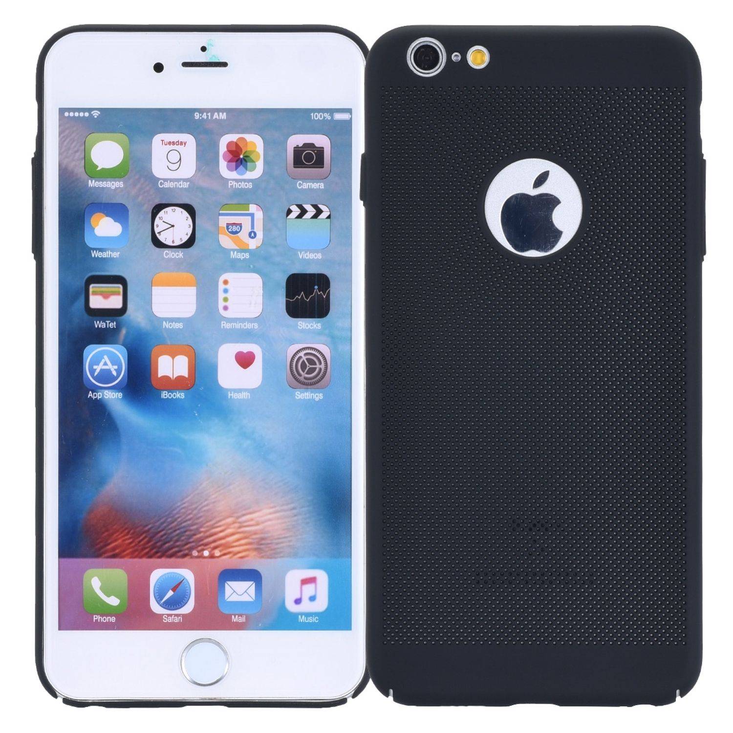 Apple IPhone 6 Plus / 6s Plus Handyhülle Backcover Schwarz