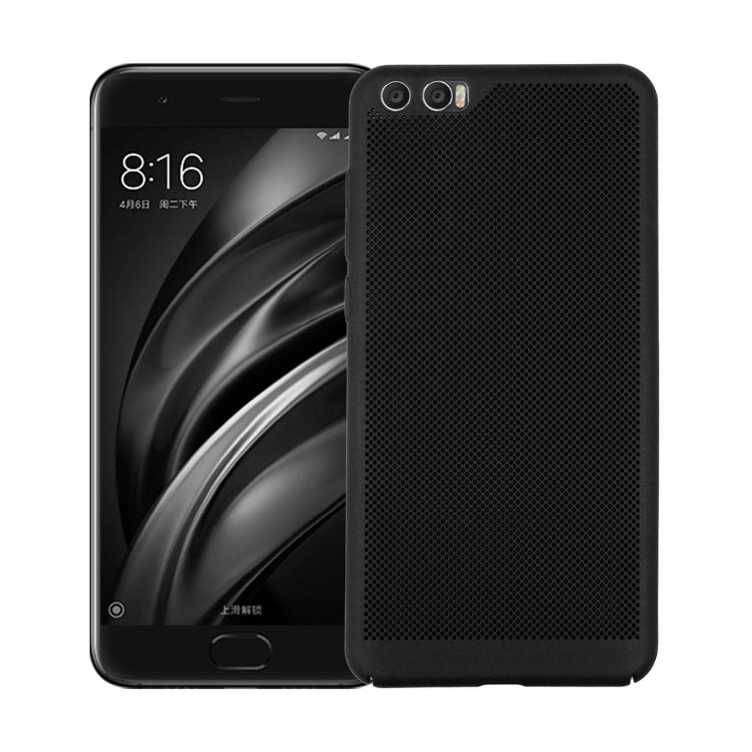 Xiaomi Mi 5c Handyhülle Backcover Schwarz