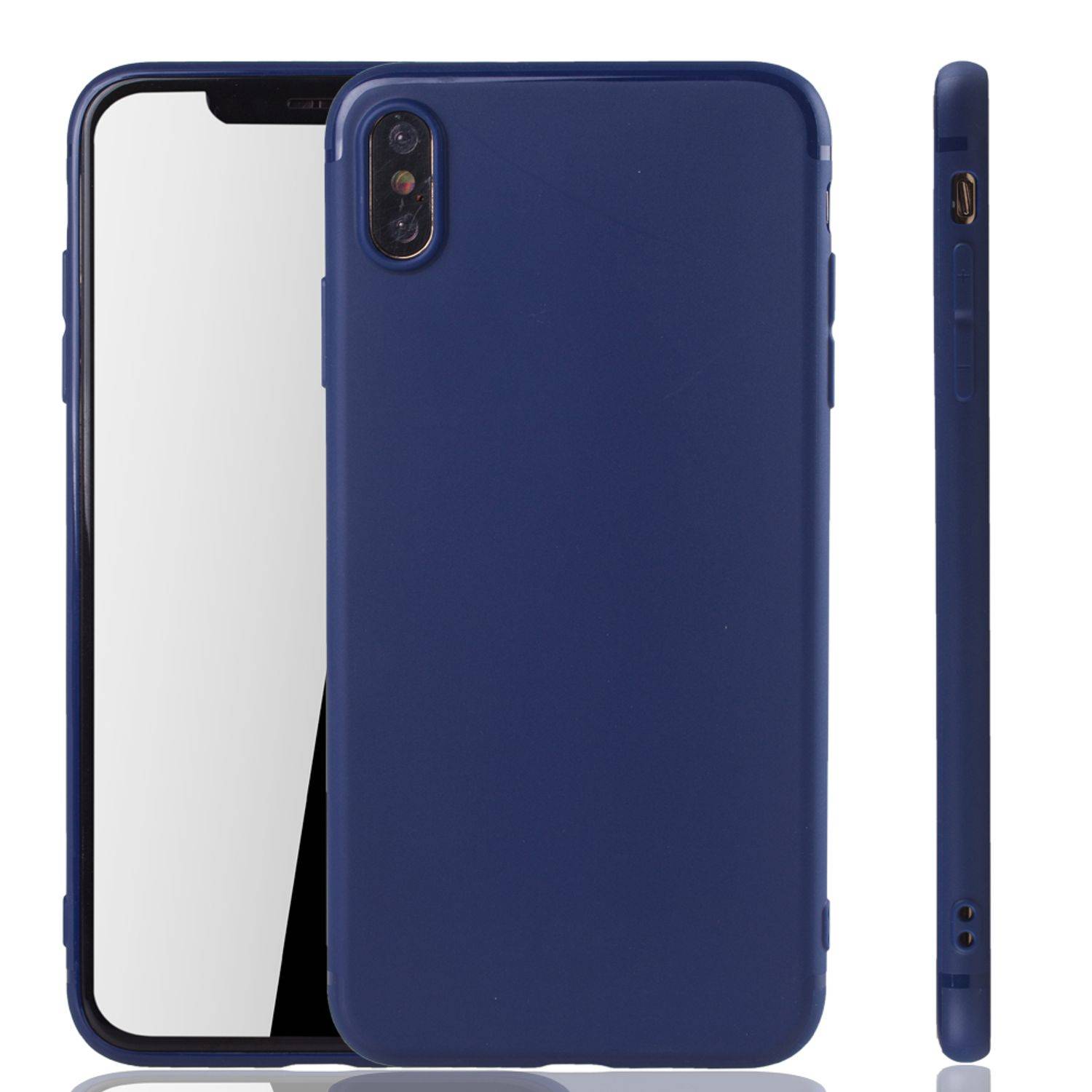 Apple iPhone XS Max Handyhülle Backcover Blau