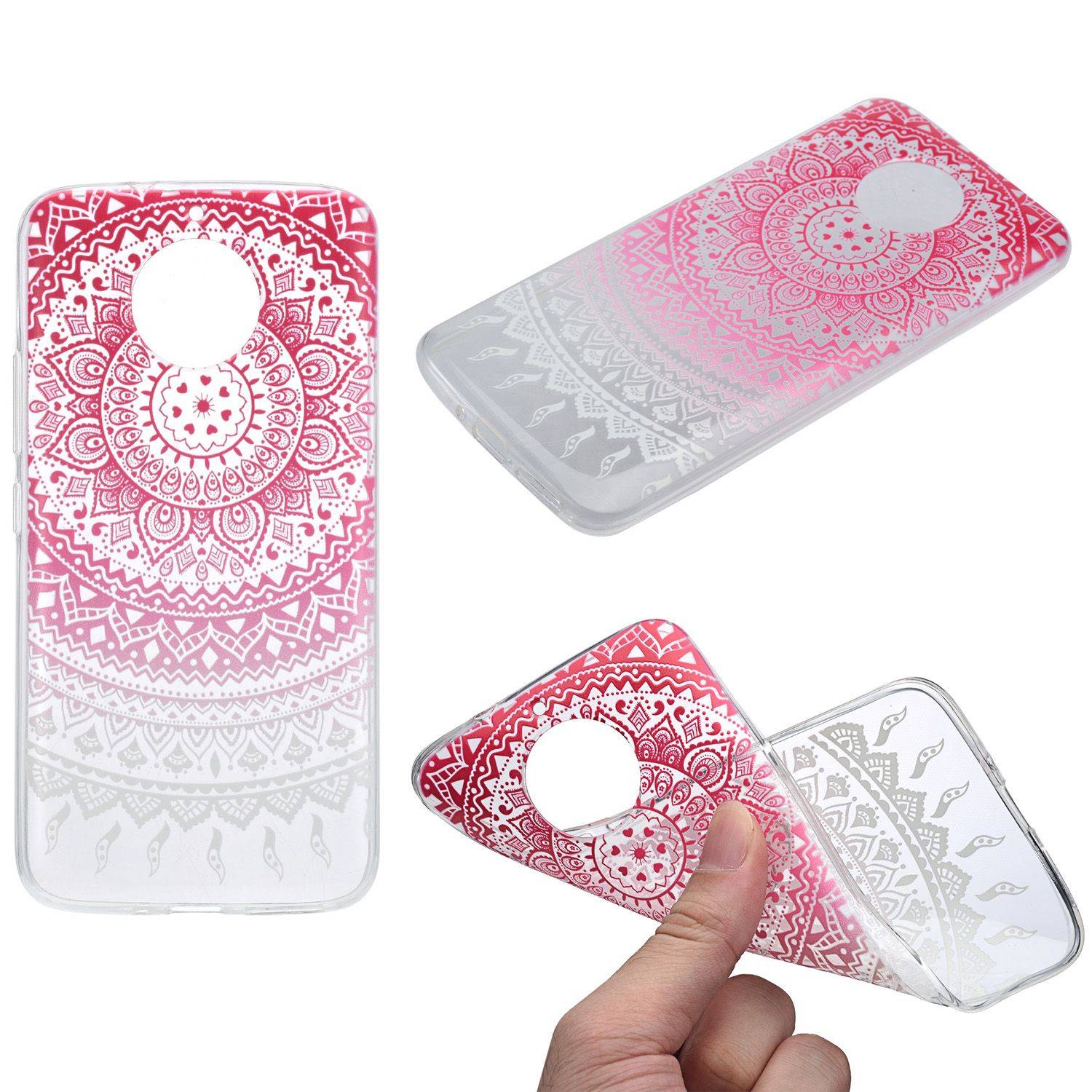 Motorola Moto G5 Handyhülle Backcover Rosa