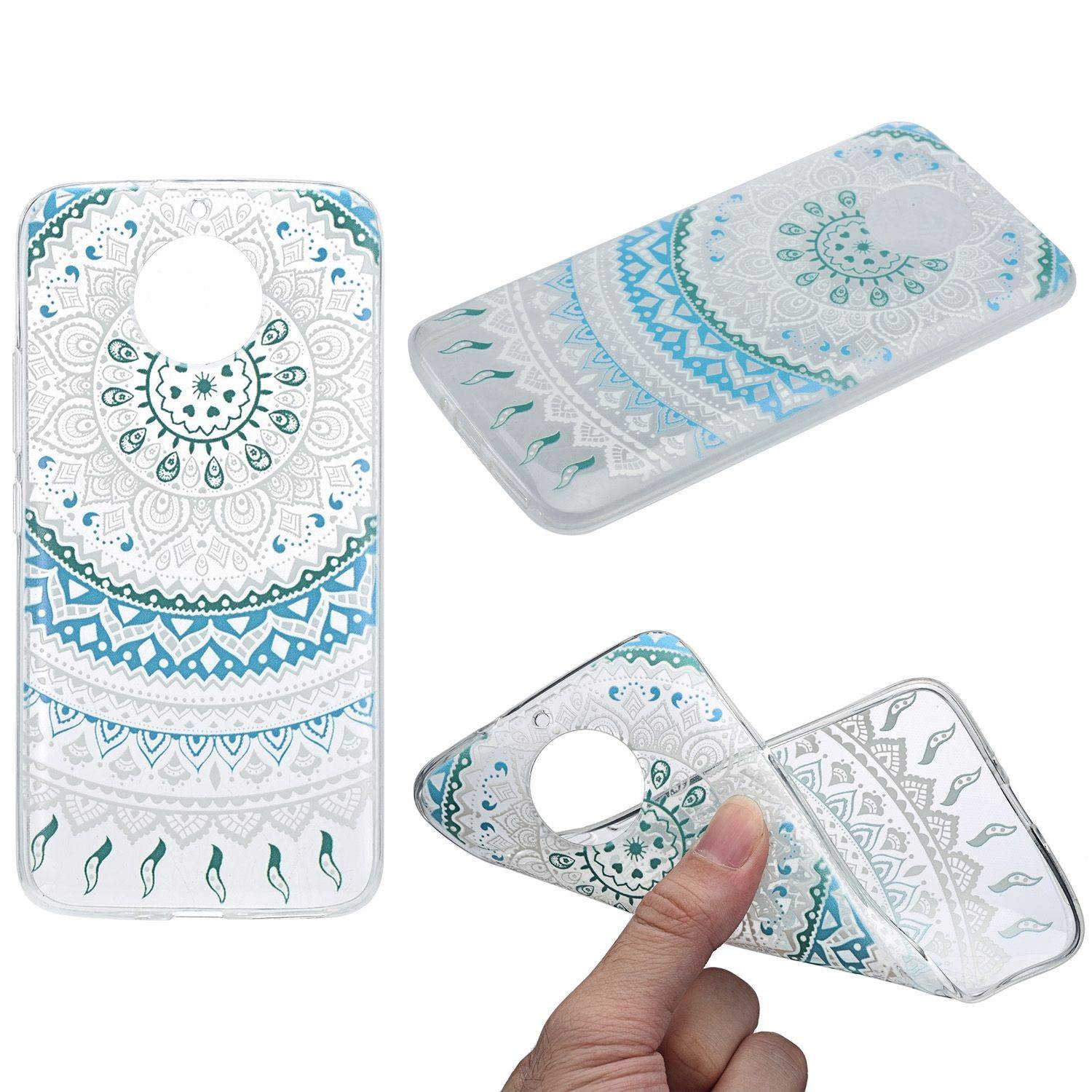 Motorola Moto G5 Plus Handyhülle Backcover Blau