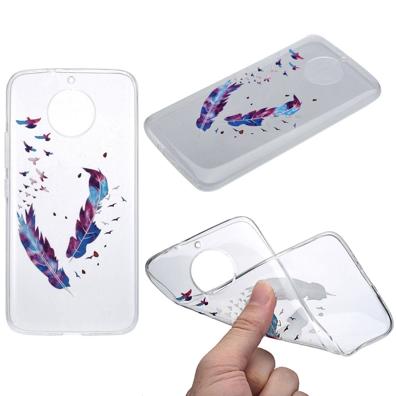 Motorola Moto G5 Plus Handyhülle Backcover Mehrfarbig