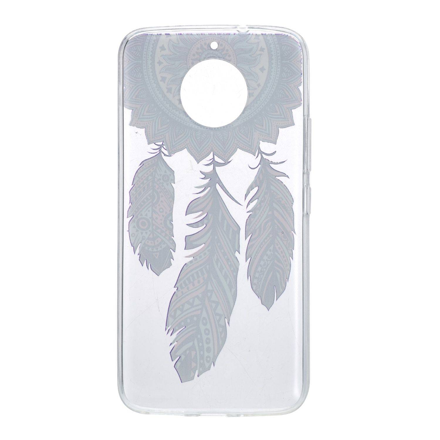 Motorola Moto E4 Handyhülle Backcover Weiß