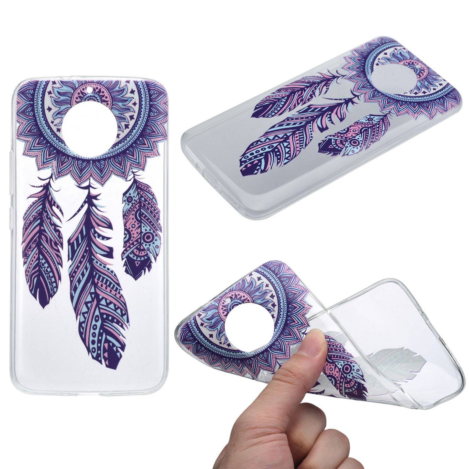 Motorola Moto E4 Handyhülle Backcover Mehrfarbig