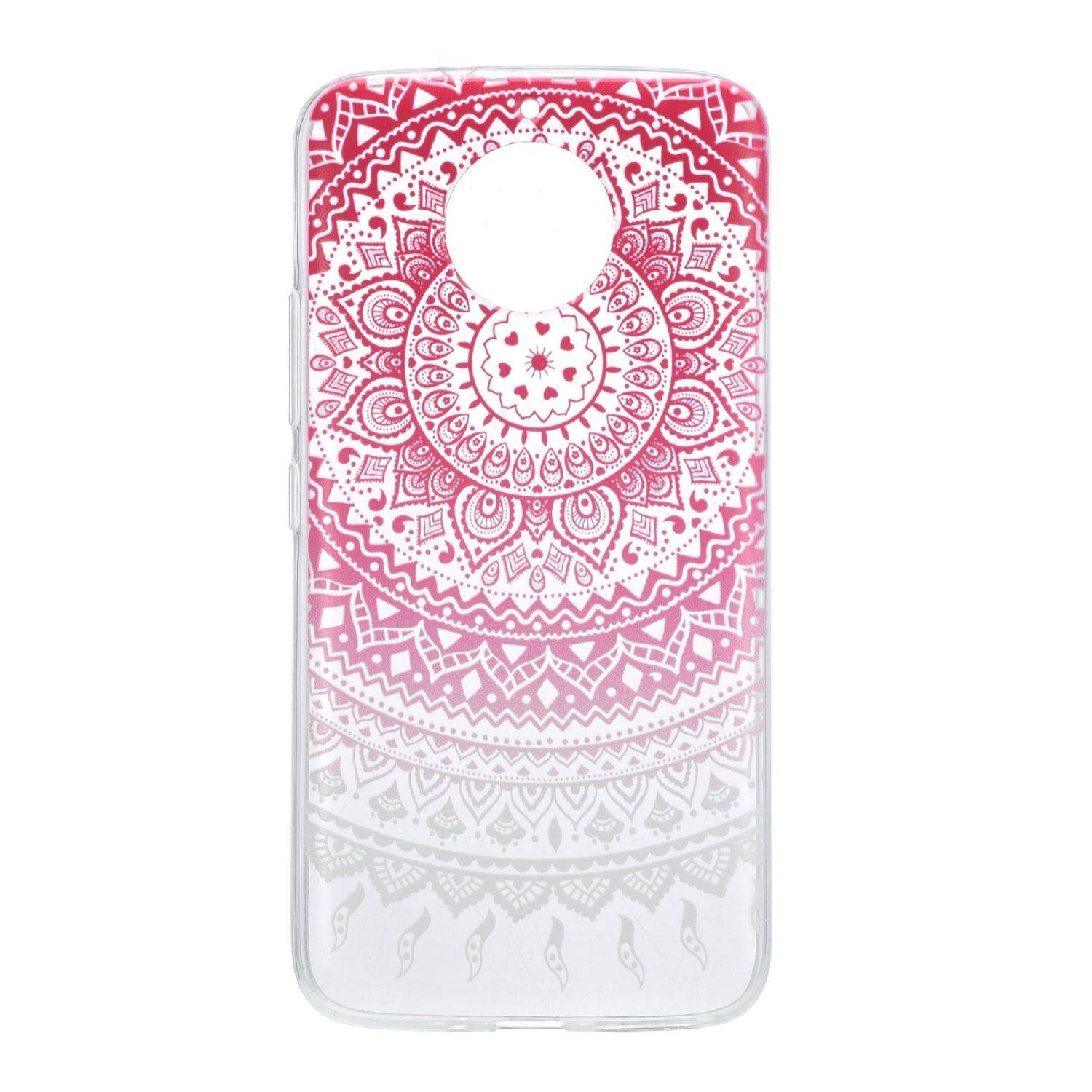 Motorola Moto E4 Plus Handyhülle Backcover Rosa